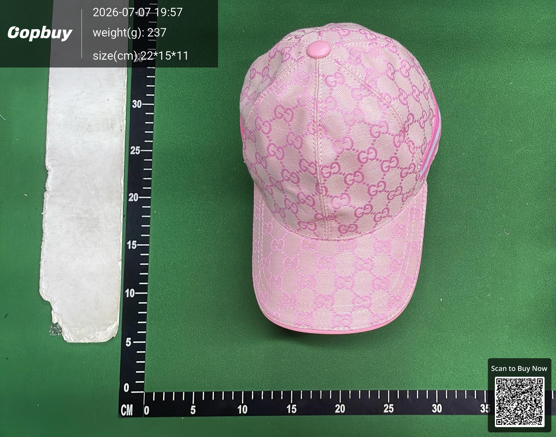 Foto QC 1 de Gucci GG Supreme Web Baseball Cap Black
