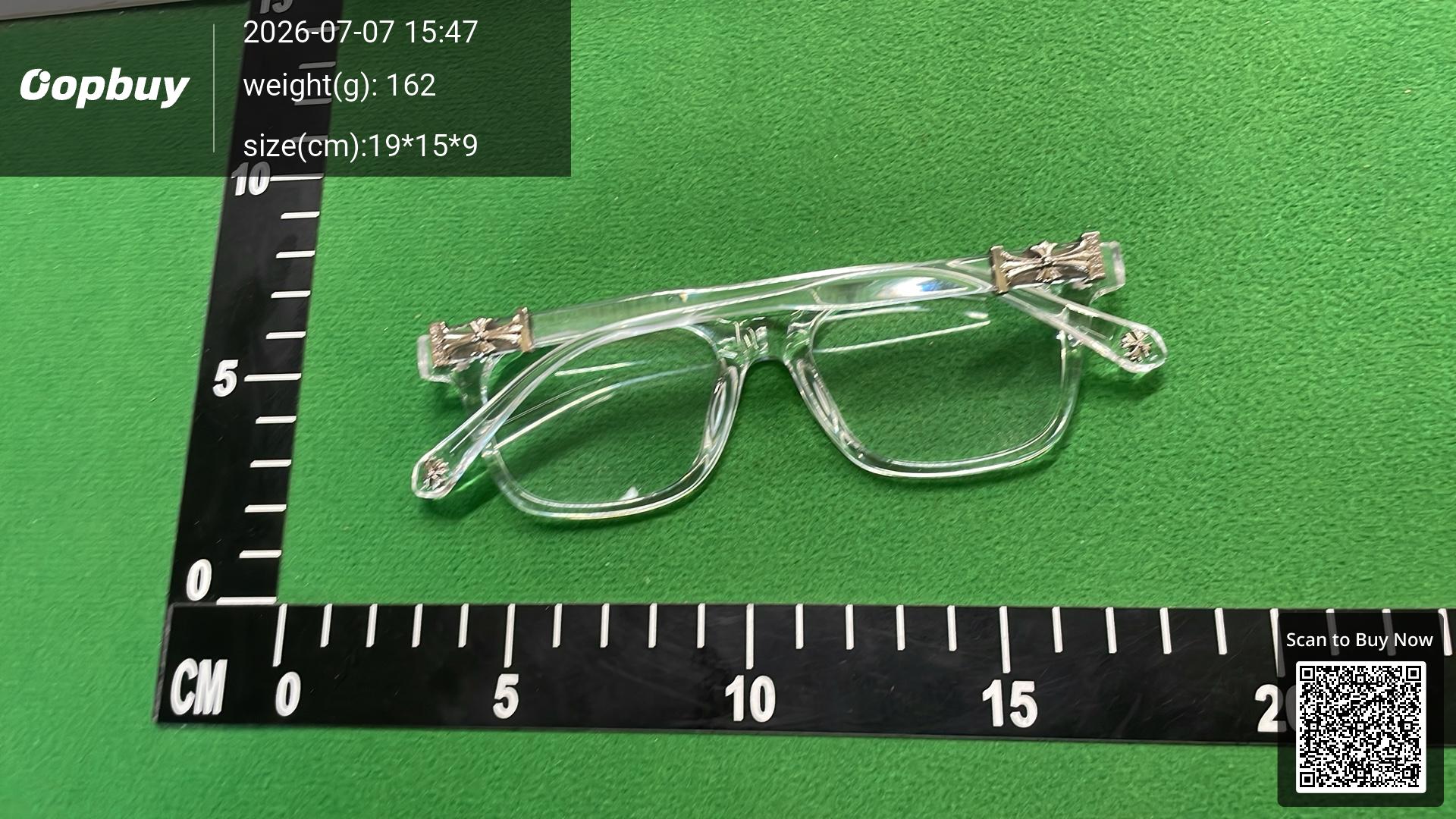 Foto QC 6 de Chrome Hearts Square-Frame Acetate Optical Clear