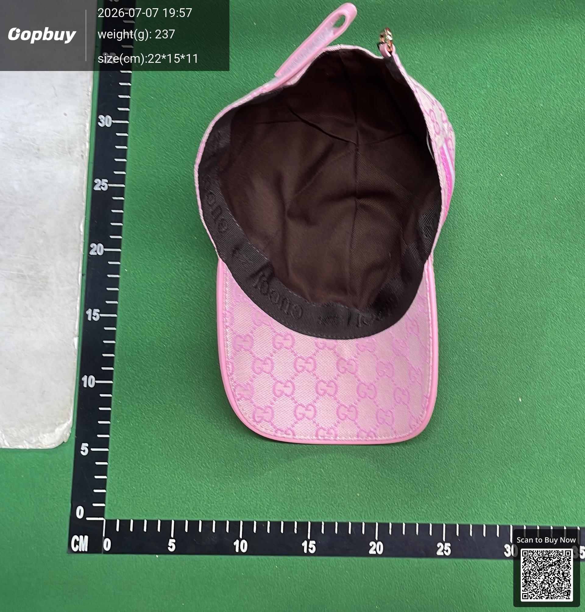 Foto QC 3 de Gucci GG Supreme Web Baseball Cap Black
