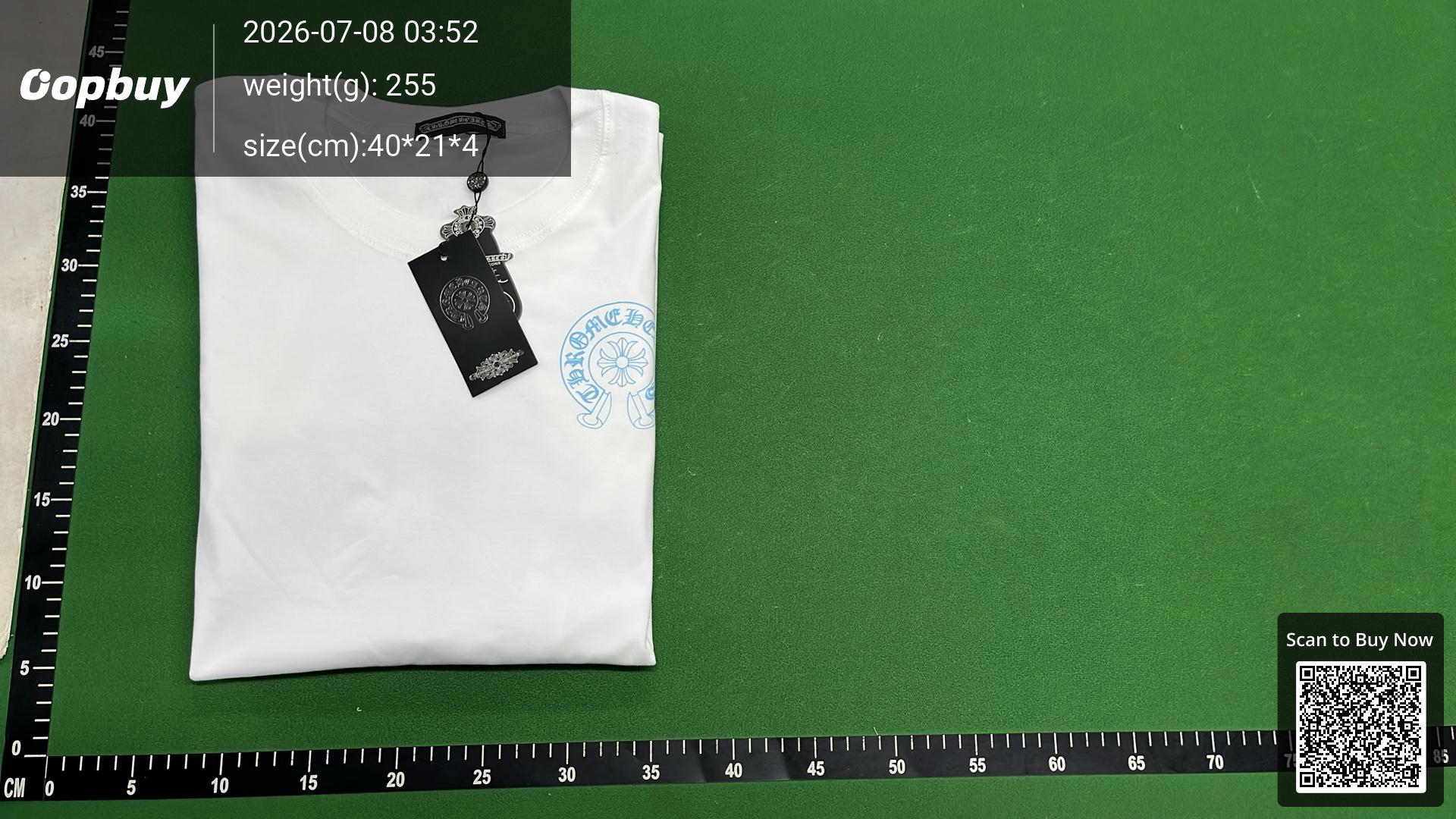 Foto QC 8 de Chrome Hearts Multi Color Cross Cemetery T-shirt White