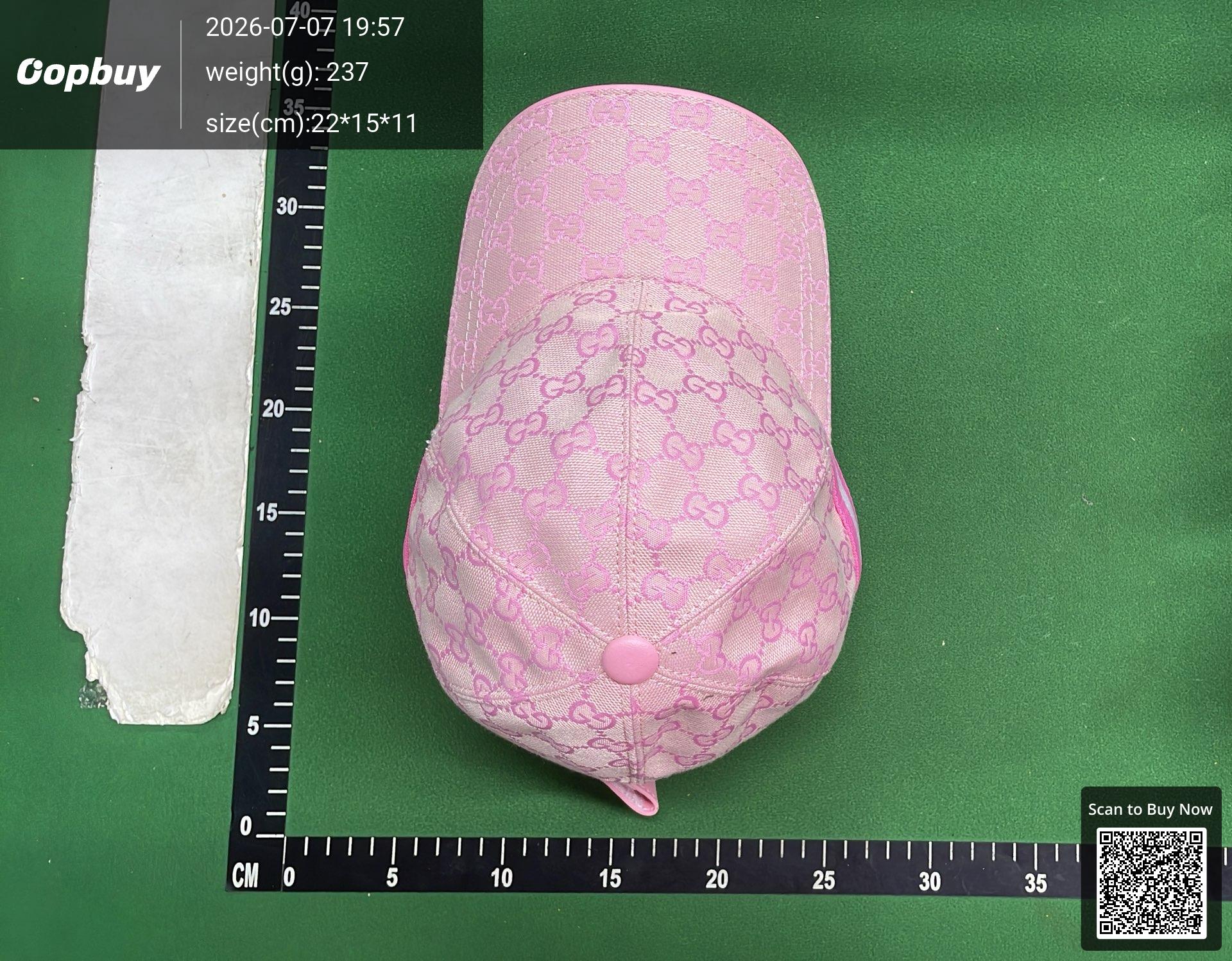 Foto QC 2 de Gucci GG Supreme Web Baseball Cap Black