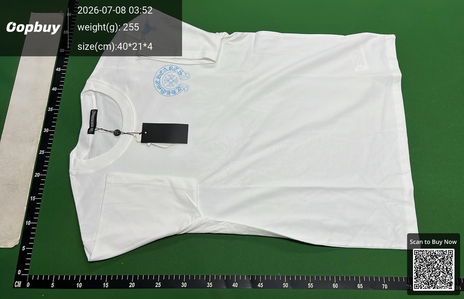 Foto QC 6 de Chrome Hearts Multi Color Cross Cemetery T-shirt White