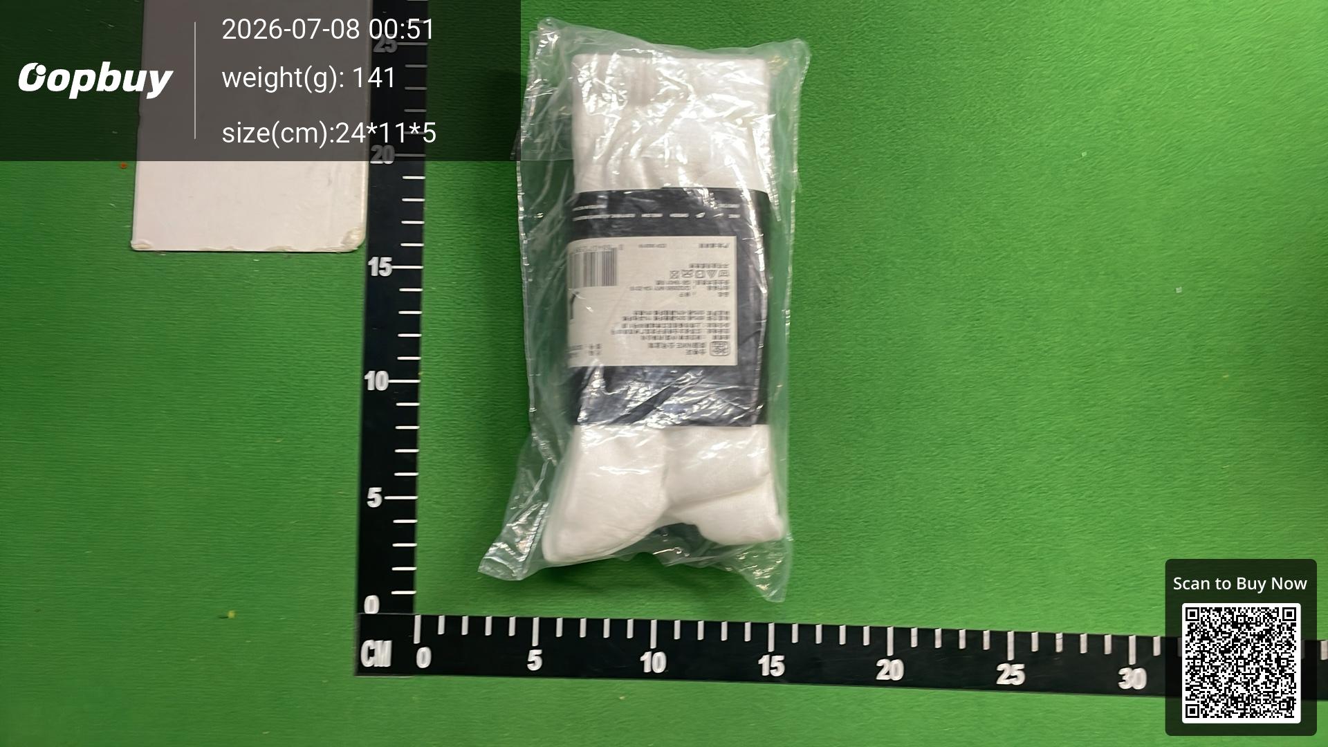 Foto QC 6 de Corteiz Crew Socks Logo White Black