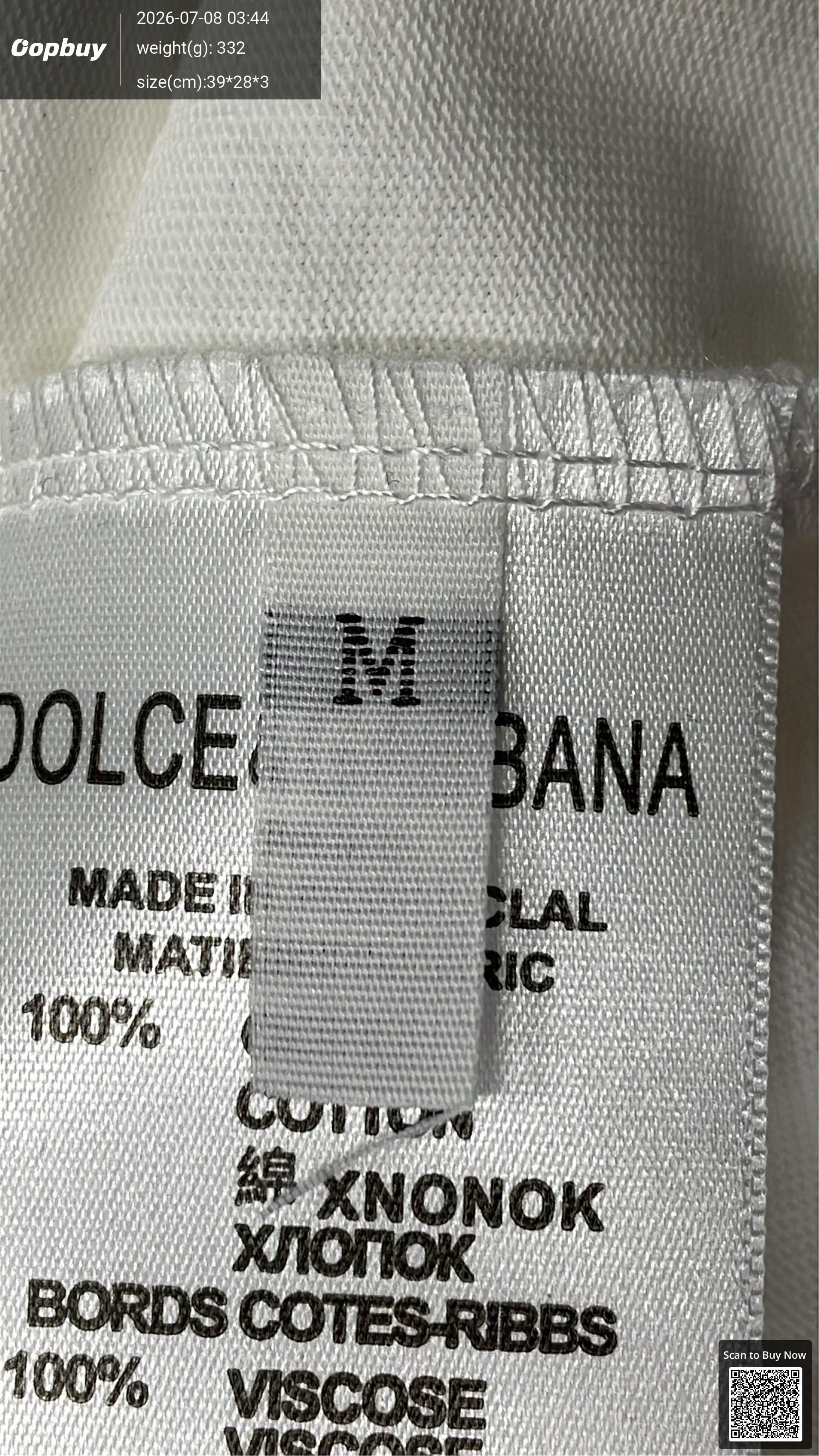 Foto QC 1 de Versace T-shirt Split Medusa Milano Via Gesu White