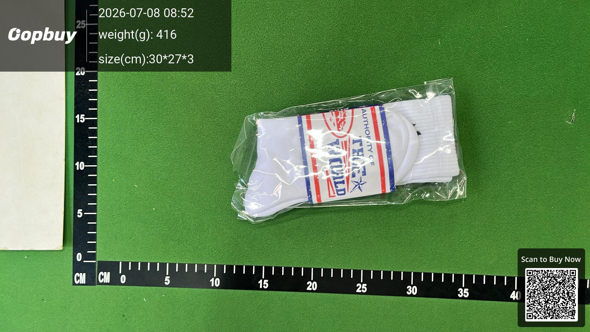 Foto QC 2 de Corteiz Crew Socks Monogram Striped Green White