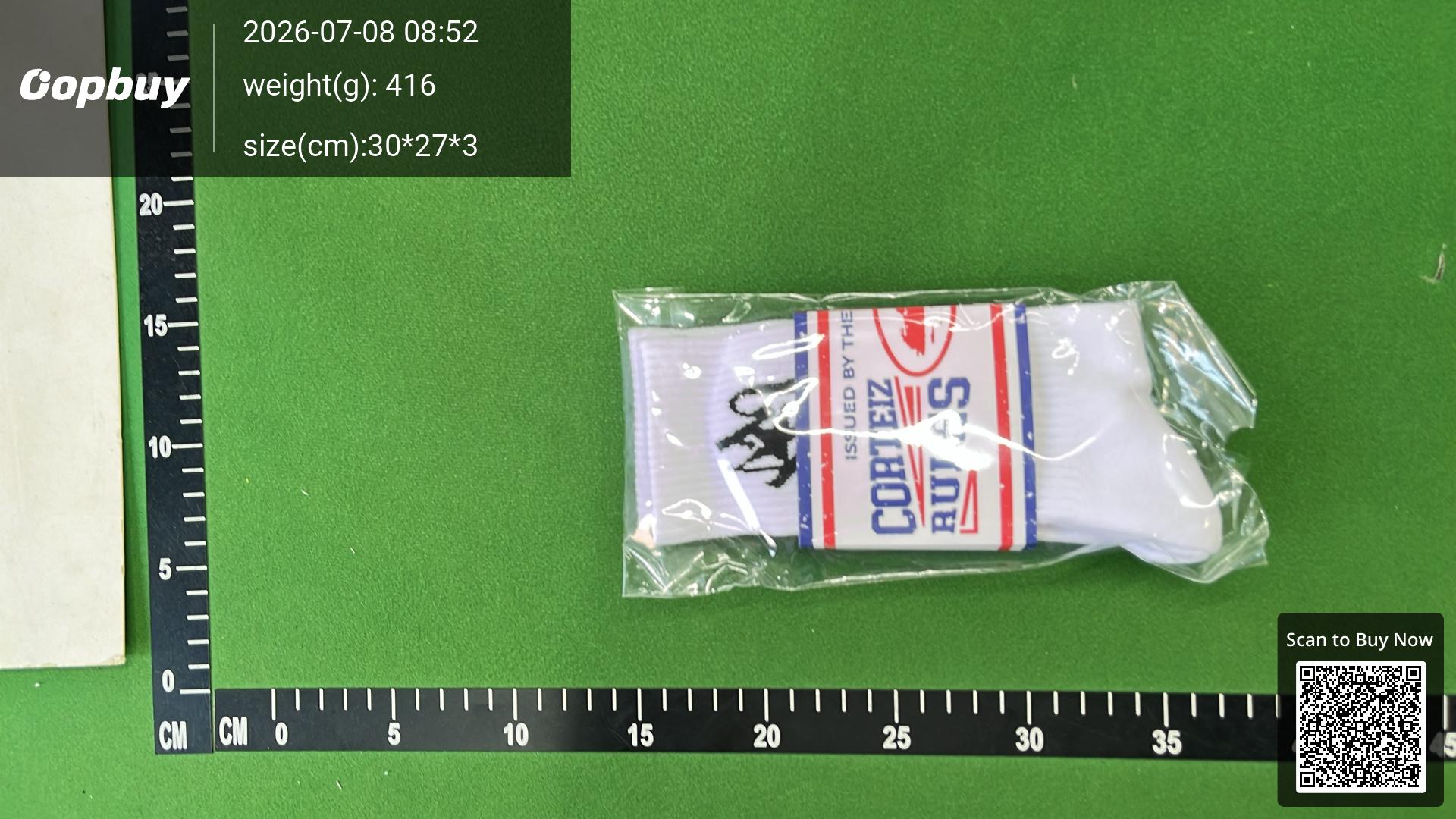 Foto QC 1 de Corteiz Crew Socks Monogram Striped Green White