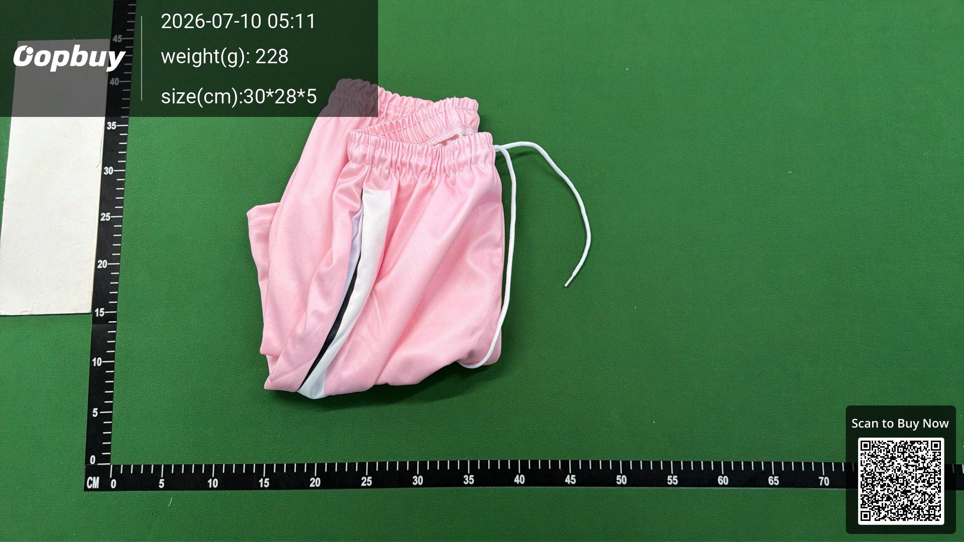 Foto QC 8 de Palm Angels Sweat Shorts Rainbow Side Stripe White