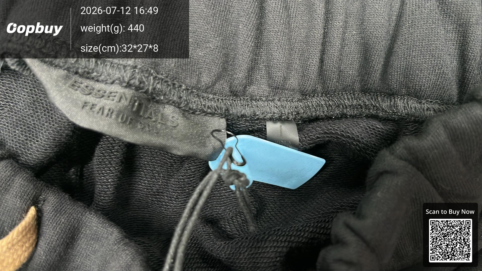 Foto QC 1 de Fear of God NBA Essentials Sweatpants Black