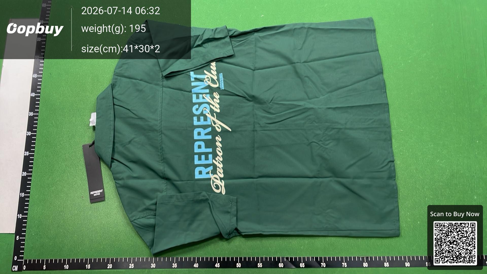 Foto QC 3 de Represent Initial Short Sleeve Shirt Olive
