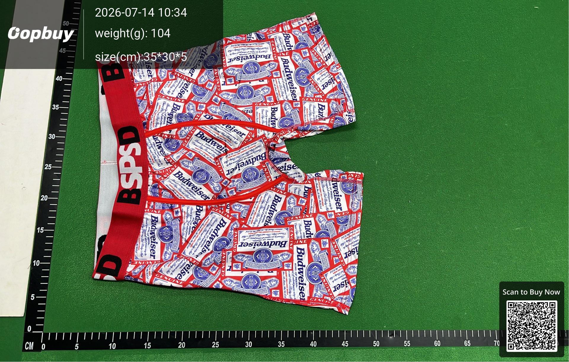 Foto QC 6 de BSPSD Underwear Mesh Long Boxer Briefs Red Black