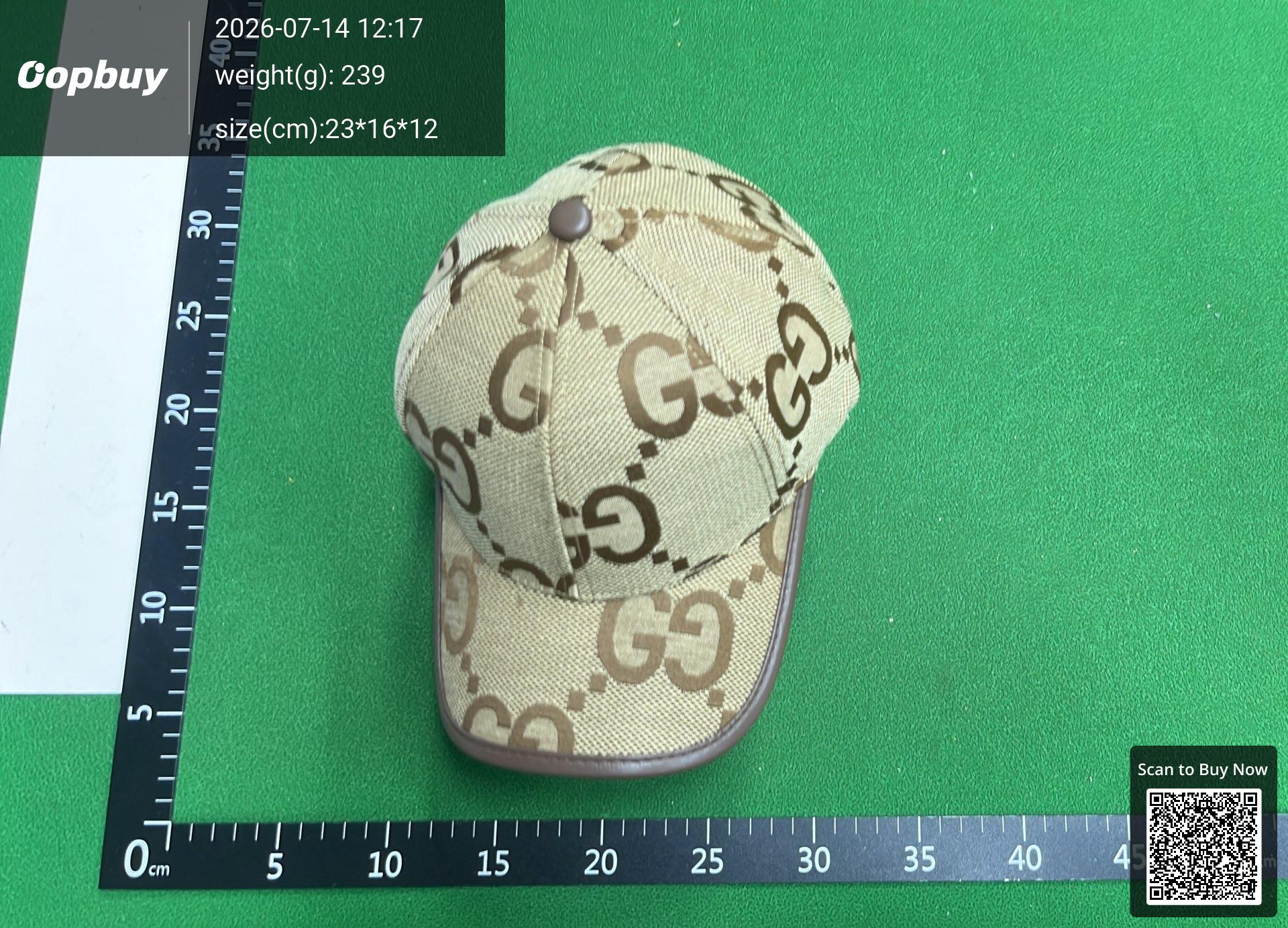 Foto QC 1 de Gucci GG Canvas Bucket Hat Beige