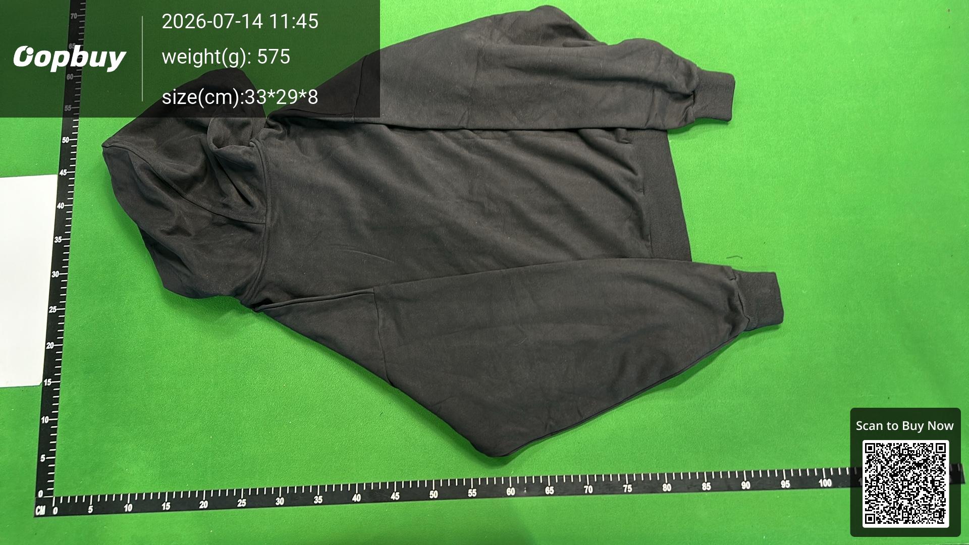 Foto QC 7 de Alo Zip Sweater Hooded Black