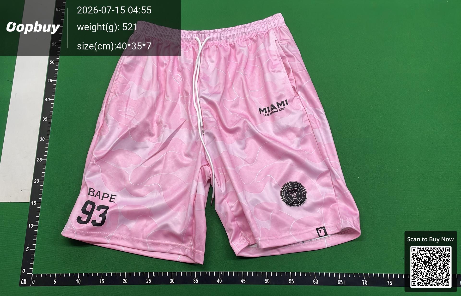 Foto QC 6 de BAPE Inter Miami CF Camo Sweat Shorts Black