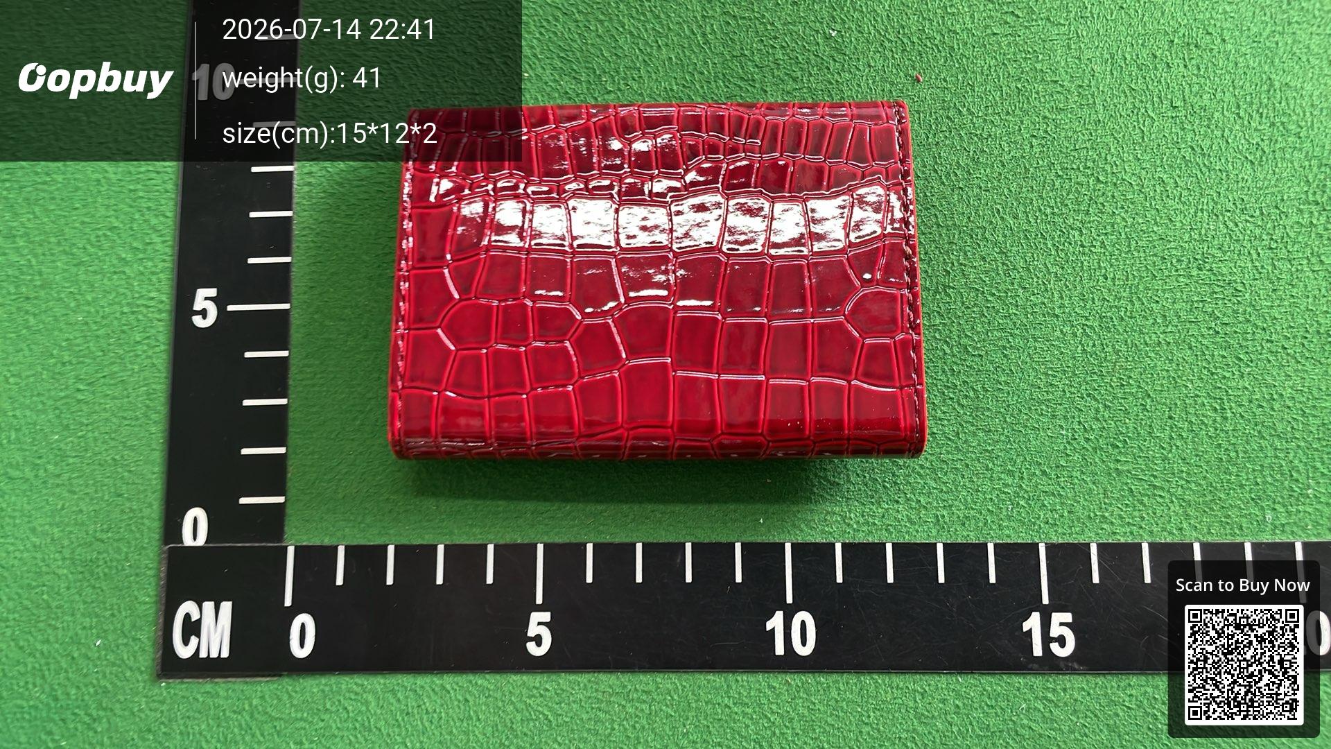 Foto QC 5 de Chrome Hearts CH Plus Card Holder Crocodile Embossed Black