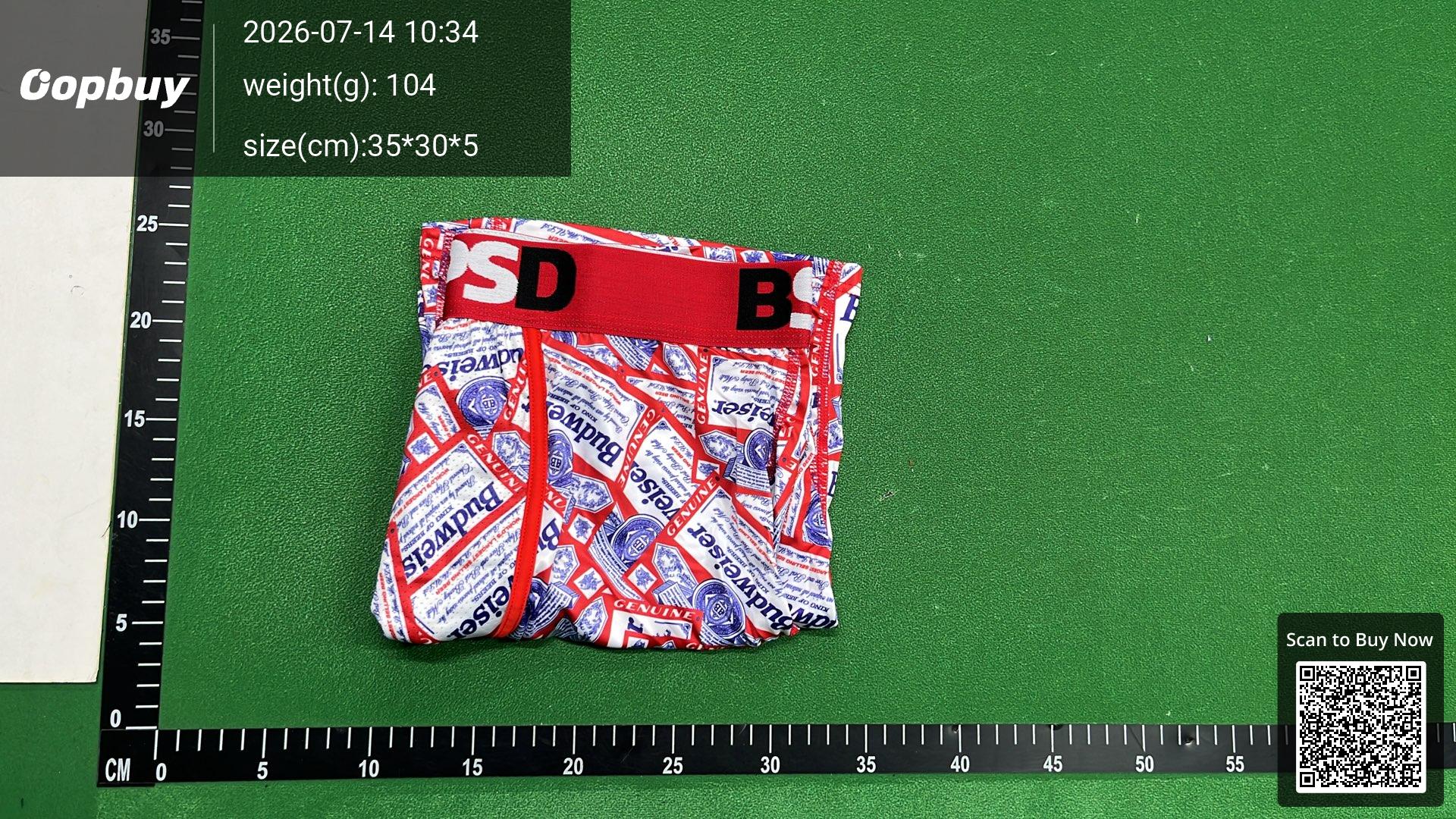 Foto QC 8 de BSPSD Underwear Mesh Long Boxer Briefs Red Black