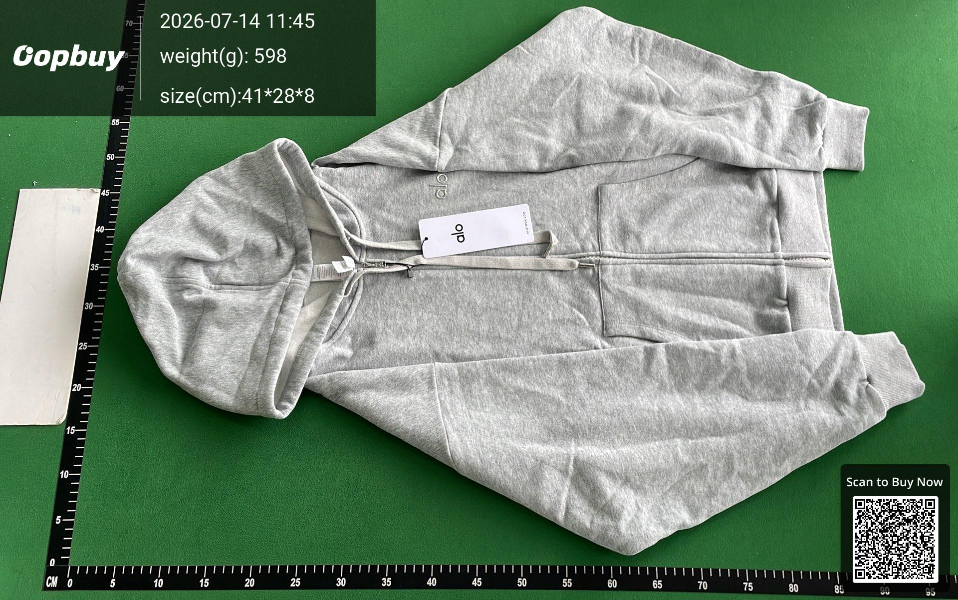 Foto QC 2 de Alo Zip Sweater Hooded Black