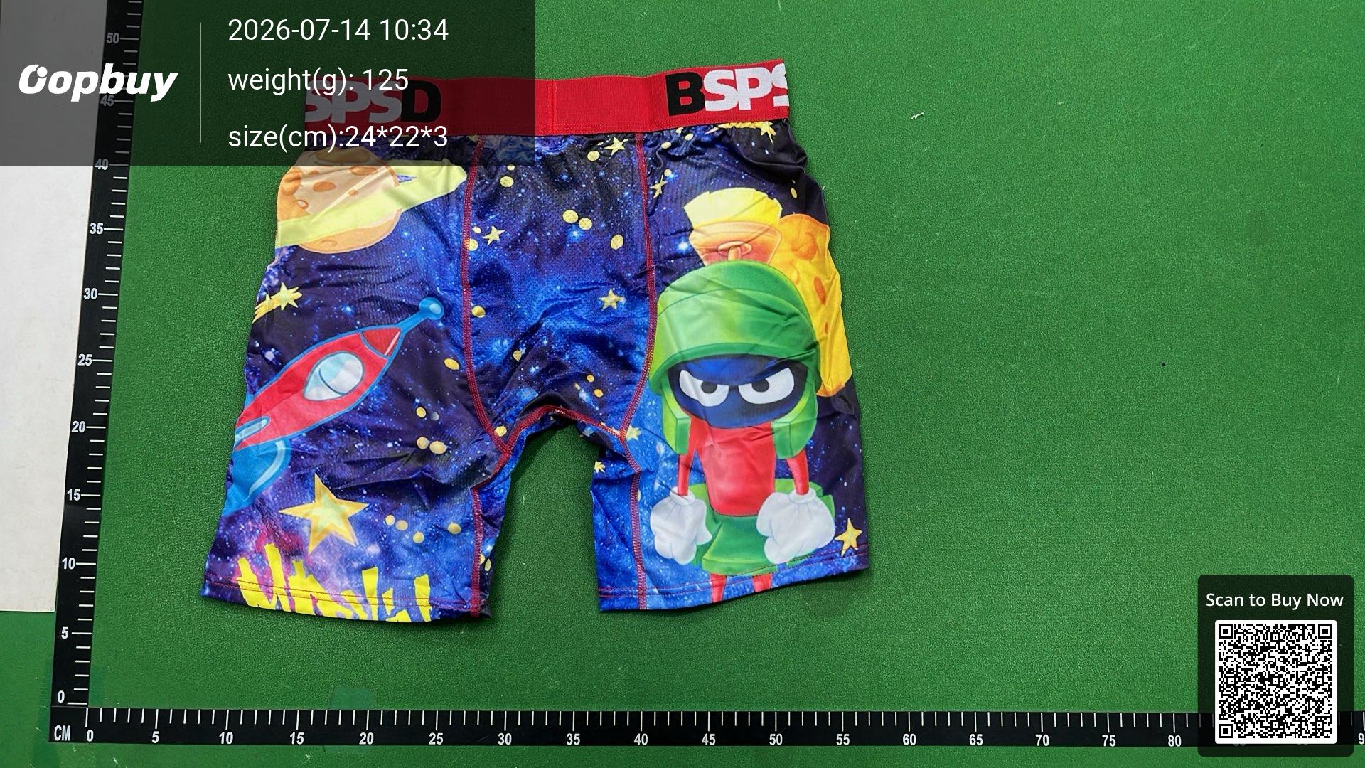 Foto QC 3 de BSPSD Underwear Mesh Long Boxer Briefs Red Black