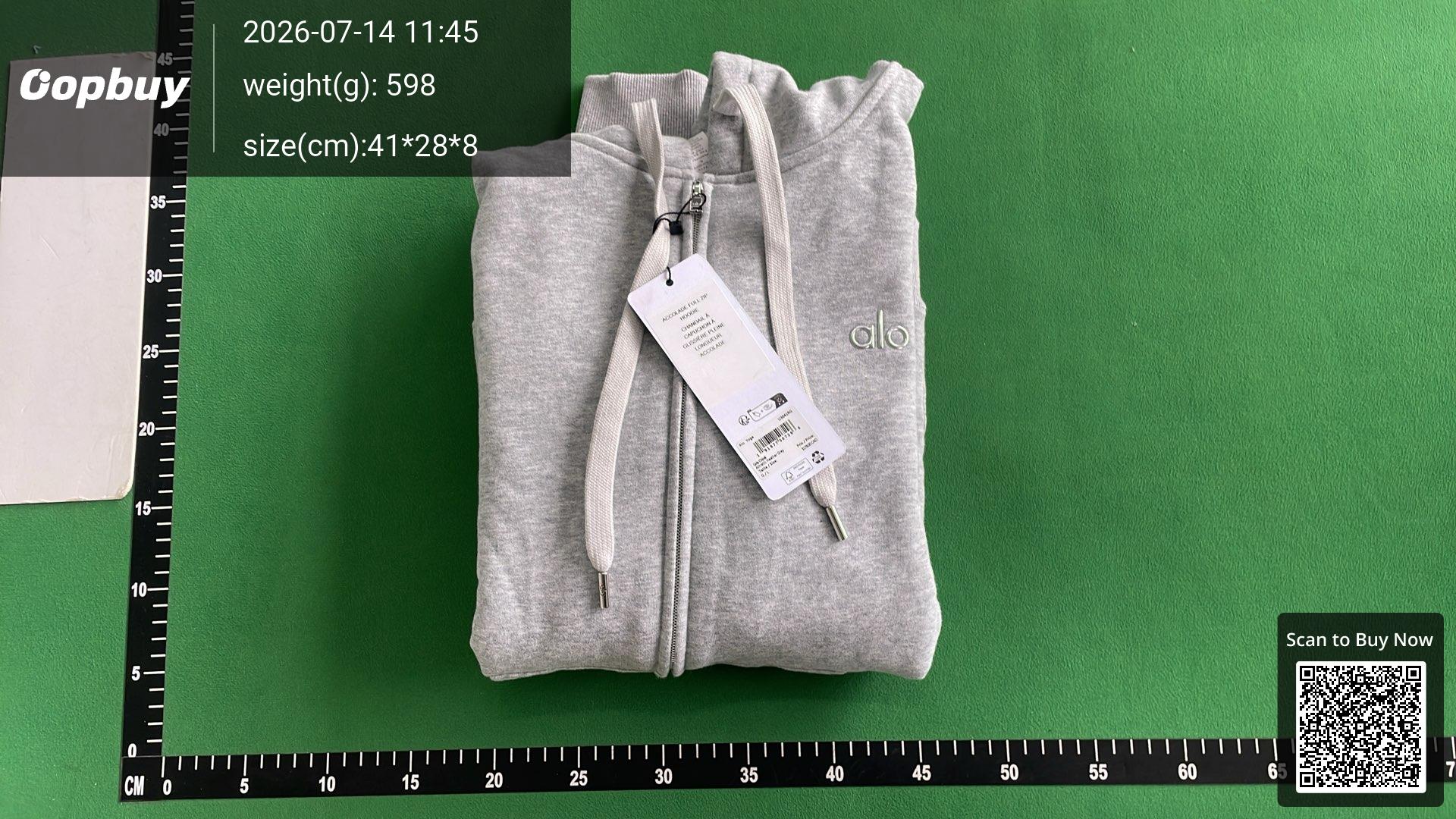 Foto QC 4 de Alo Zip Sweater Hooded Black