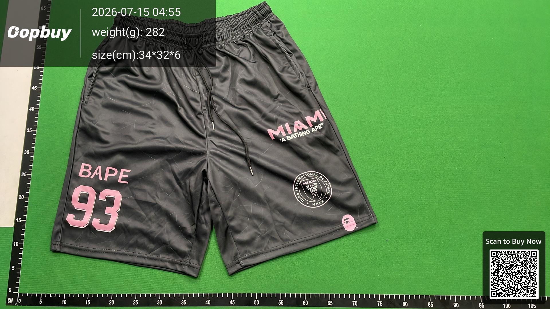 Foto QC 2 de BAPE Inter Miami CF Camo Sweat Shorts Black