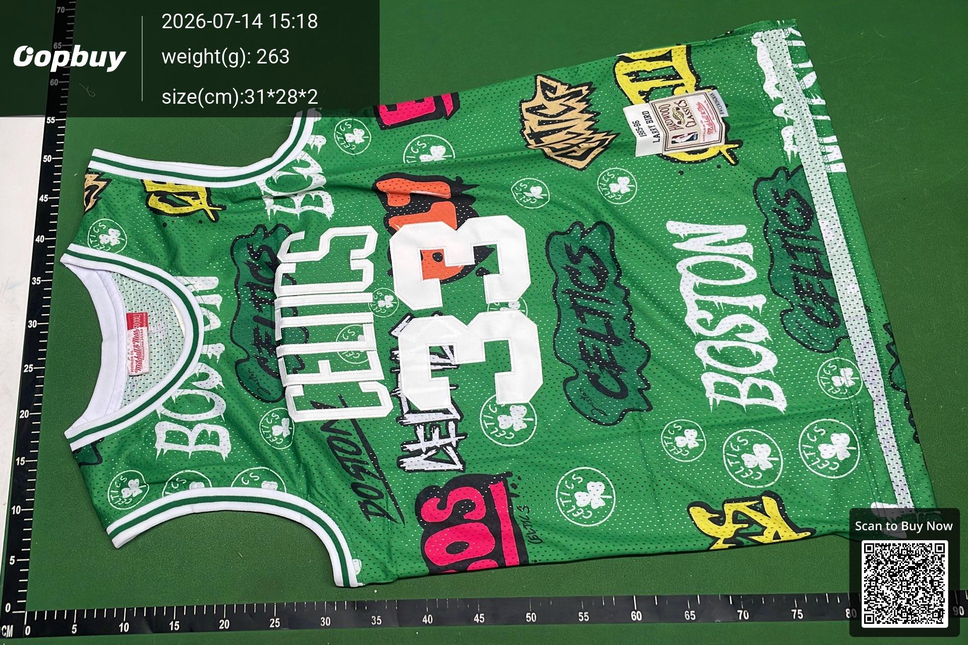 Foto QC 6 de Tiffany & Co. x Mitchell & Ness Tiffany 57 Jersey Tiffany Blue