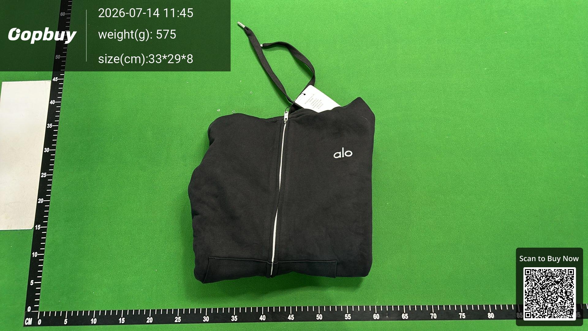 Foto QC 8 de Alo Zip Sweater Hooded Black