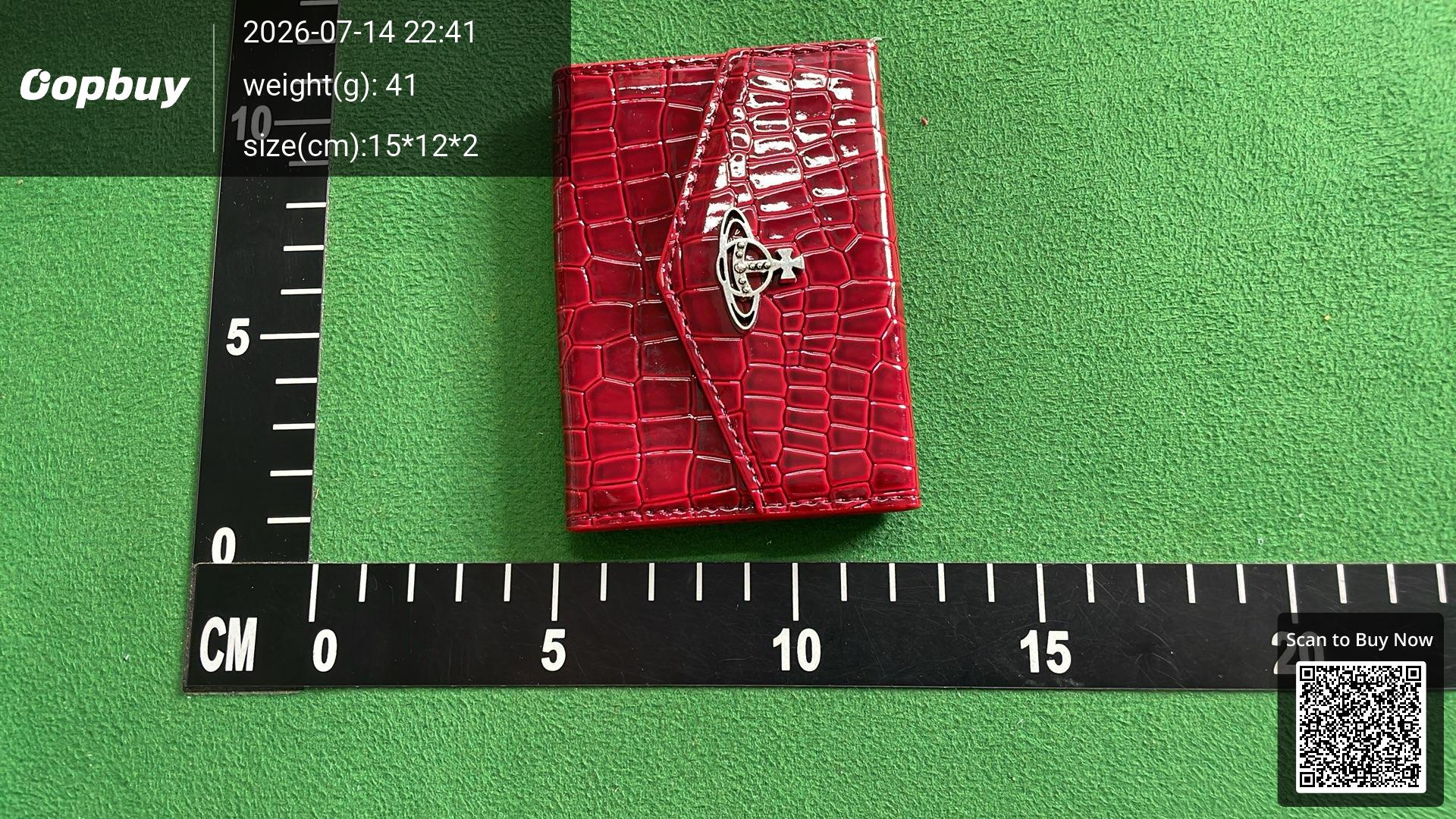 Foto QC 6 de Chrome Hearts CH Plus Card Holder Crocodile Embossed Black