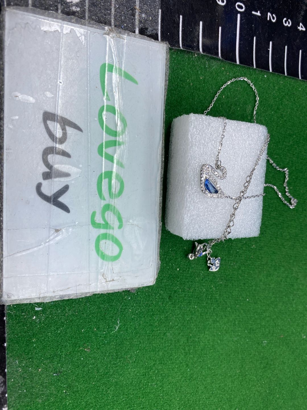 Foto QC 4 de Other Necklace Metal Crystal Rose Gold Blue