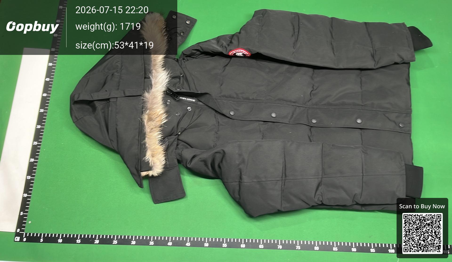 Foto QC 2 de Canada Goose Wyndham Down Jacket Fur Trim Black