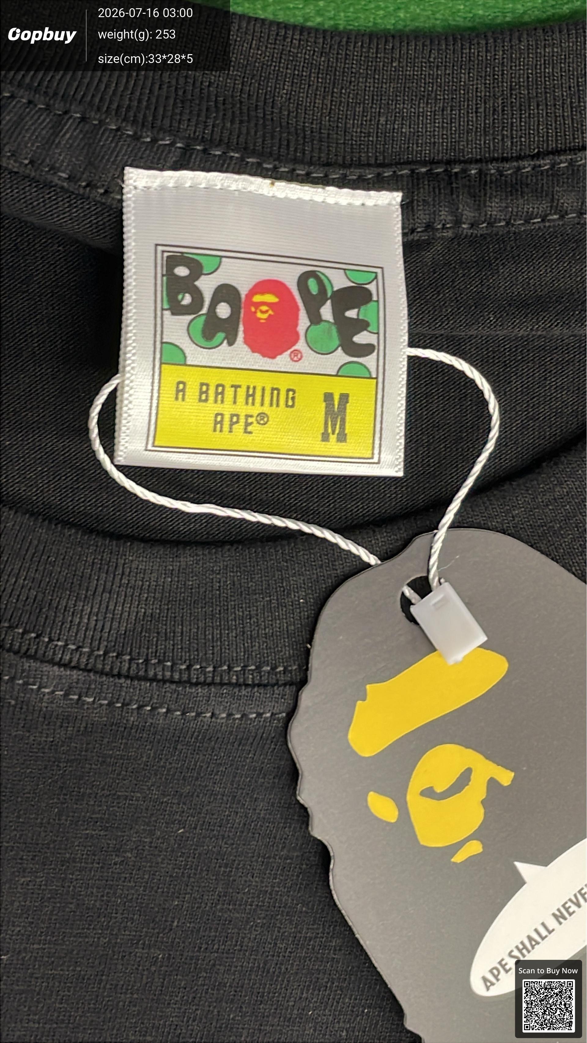 Foto QC 5 de Levi's x A Bathing Ape T-shirt Logo White
