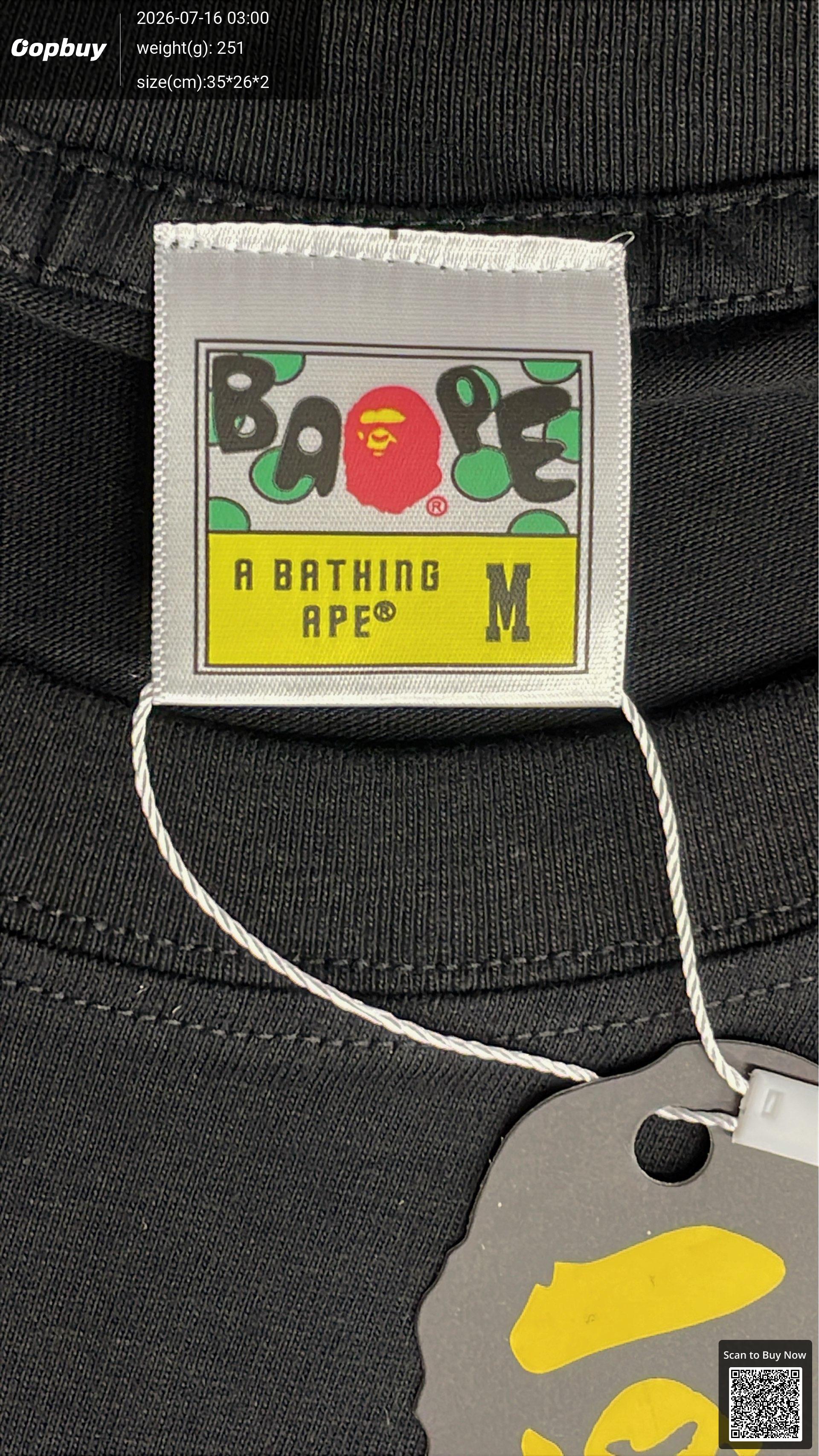 Foto QC 1 de Levi's x A Bathing Ape T-shirt Logo White
