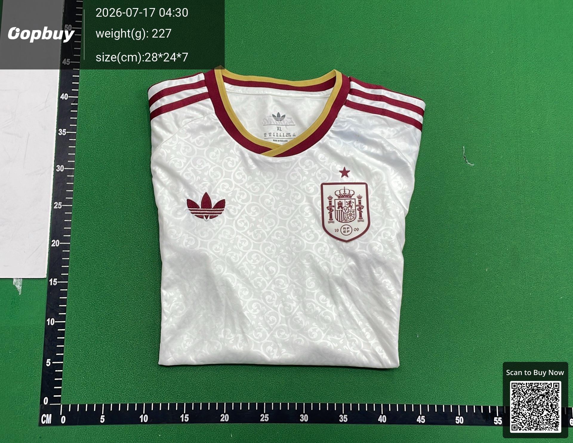 Foto QC 4 de adidas x Spain 2024/25 Lamine Yamal #19 Home Fan Jersey White