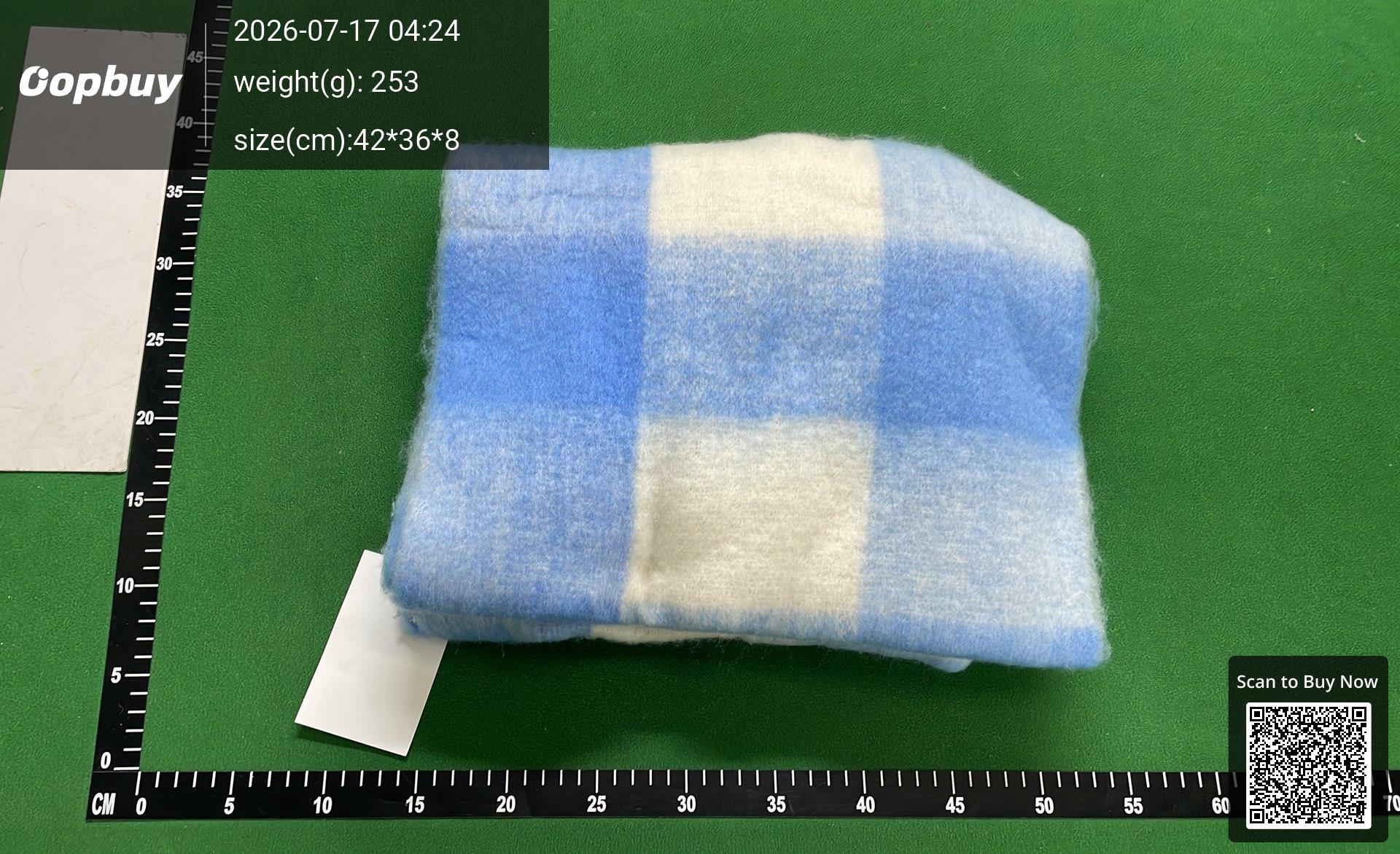 Foto QC 8 de Acne Studios Checked Scarf Orange/Green/Yellow