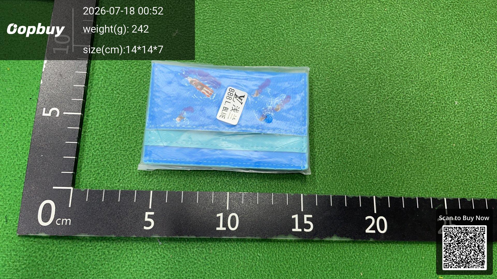 Foto QC 8 de Louis Vuitton Swim Double Card Holder Monogram Other Canvas Blue Lagoon
