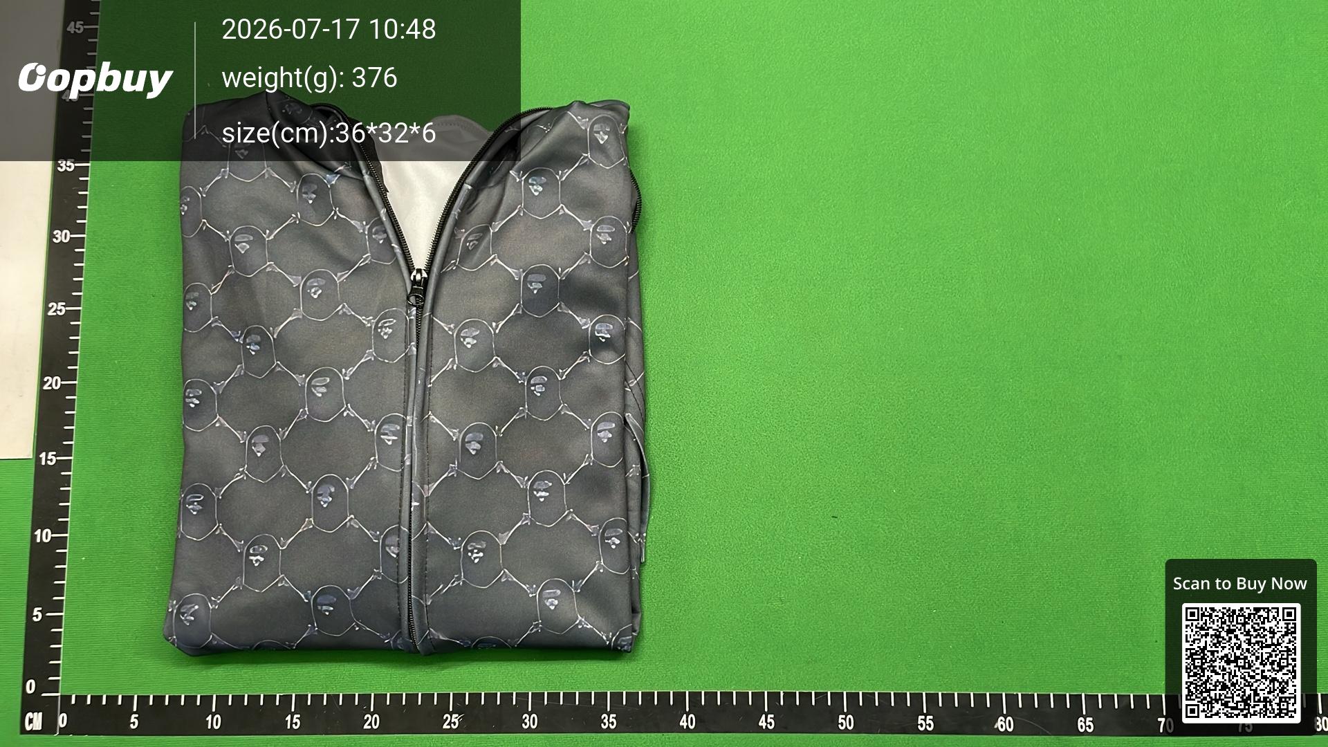 Foto QC 4 de Bape Shark Hoodie Full Zip Camo Grey