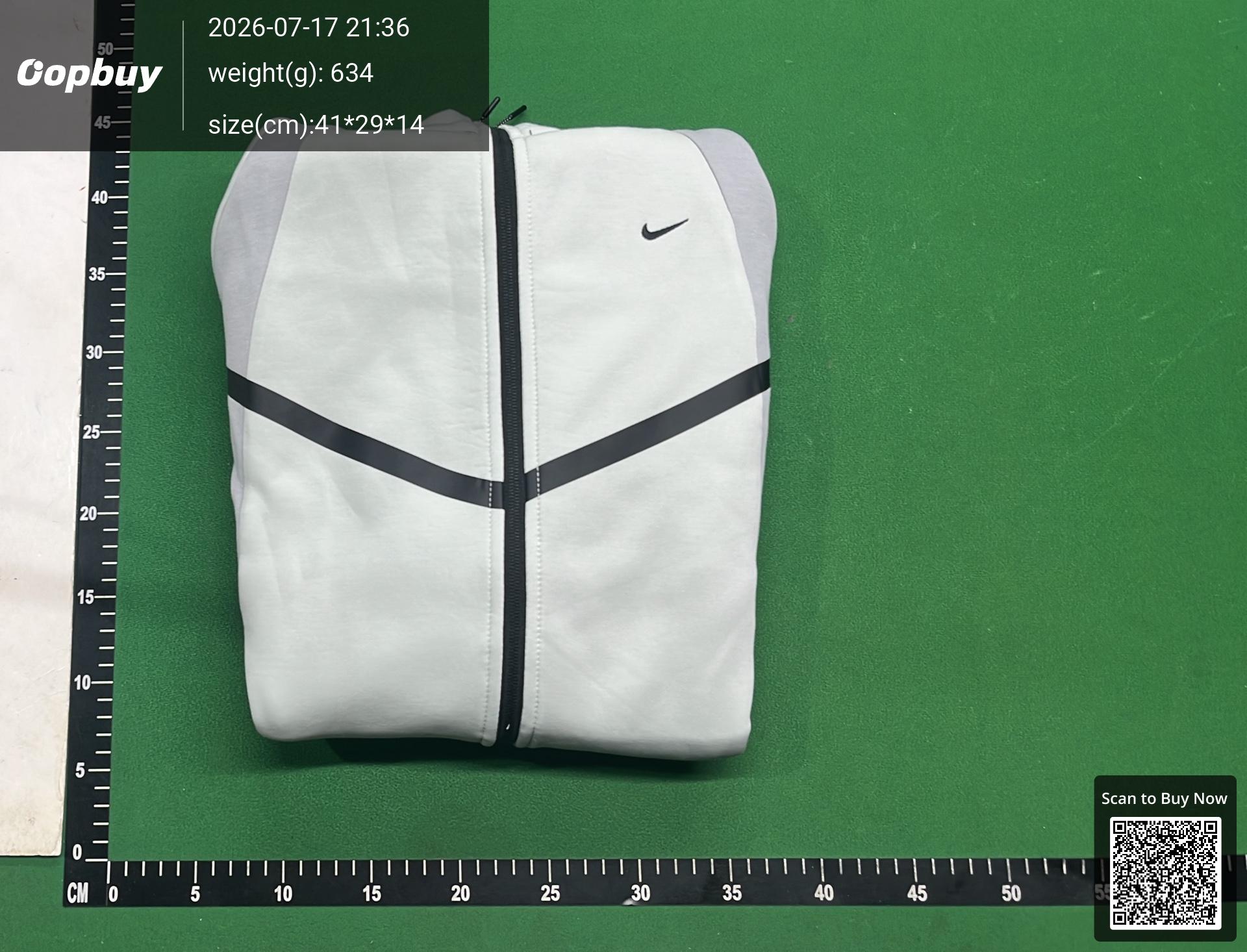 Foto QC 8 de Nike Sweatpants Tech Fleece Paneled White Grey