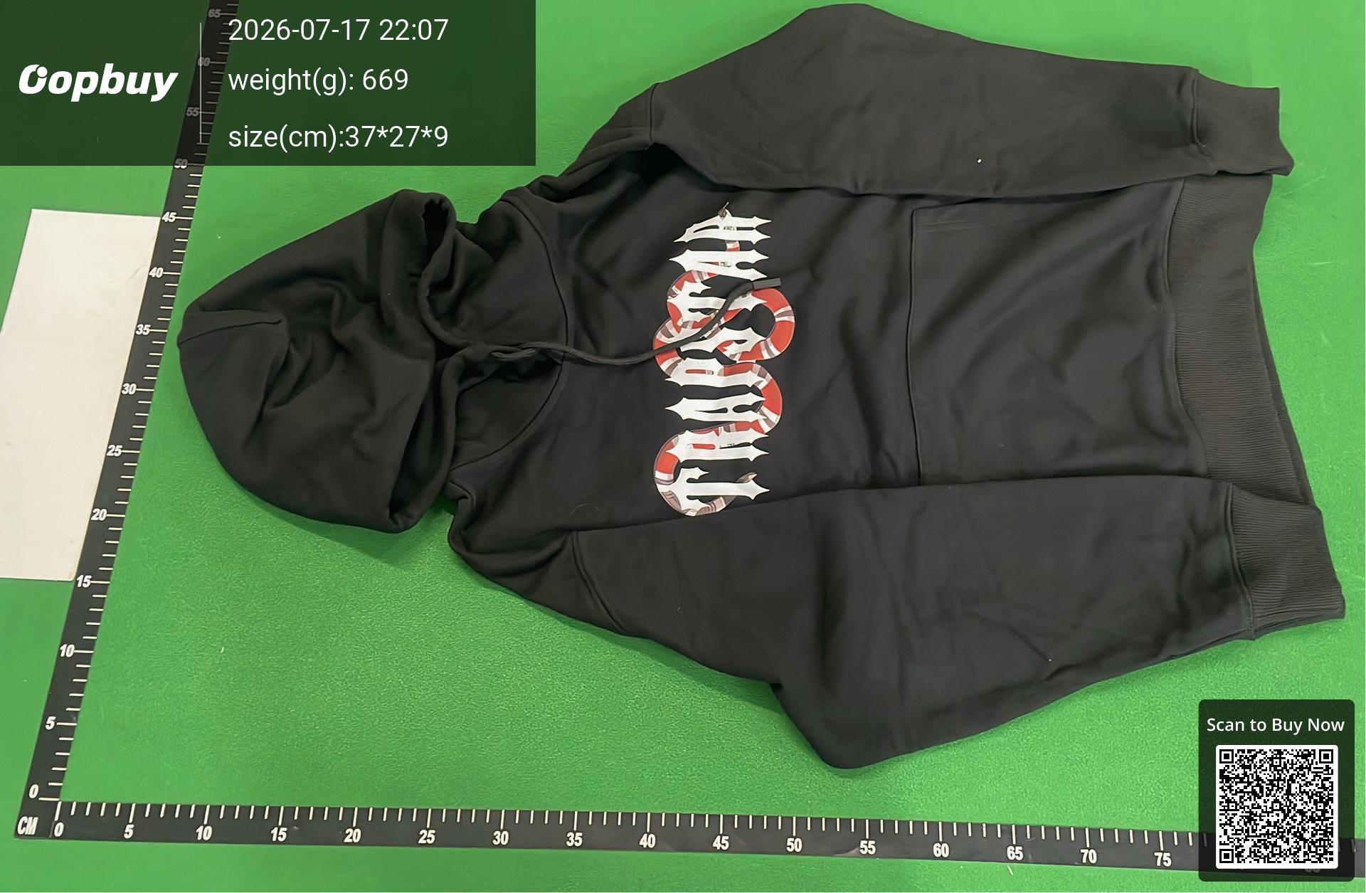 Foto QC 6 de Vlone Hoodie Blue Snake Logo Black