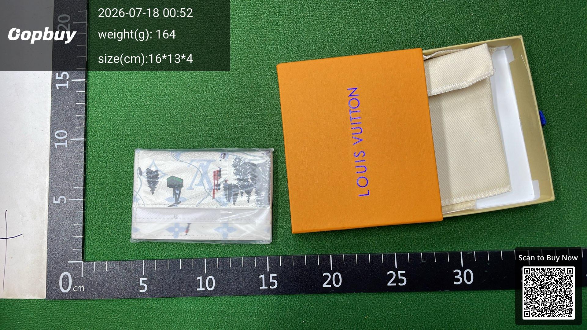Foto QC 3 de Louis Vuitton Swim Double Card Holder Monogram Other Canvas Blue Lagoon