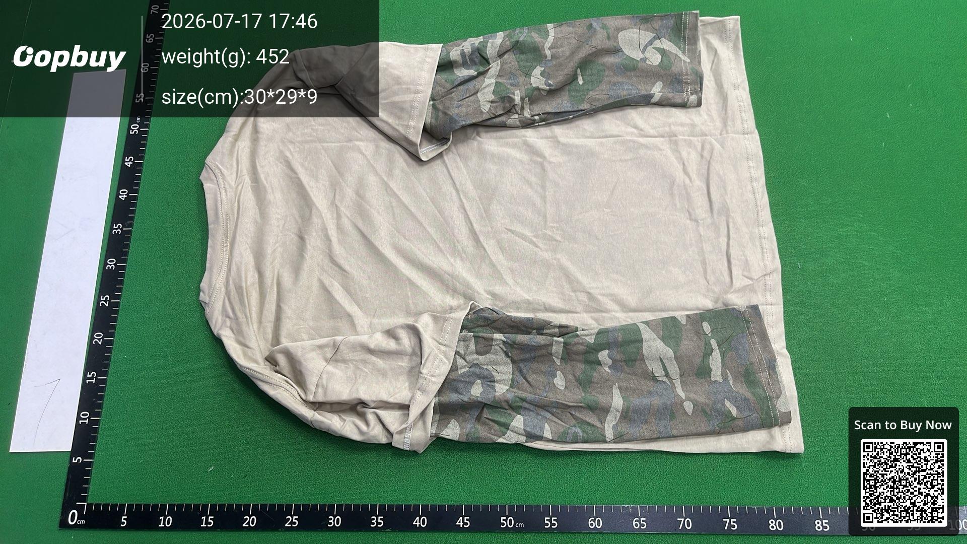 Foto QC 7 de Other Fleetwood Mac Distressed Camouflage Faux Two-Piece T-shirt Gray