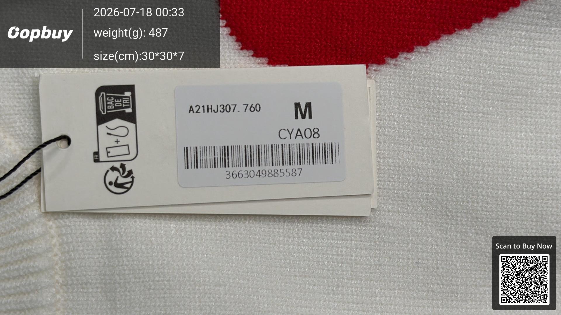Foto QC 1 de Ami Paris Ami de Coeur Sweater Knit Hoodie White