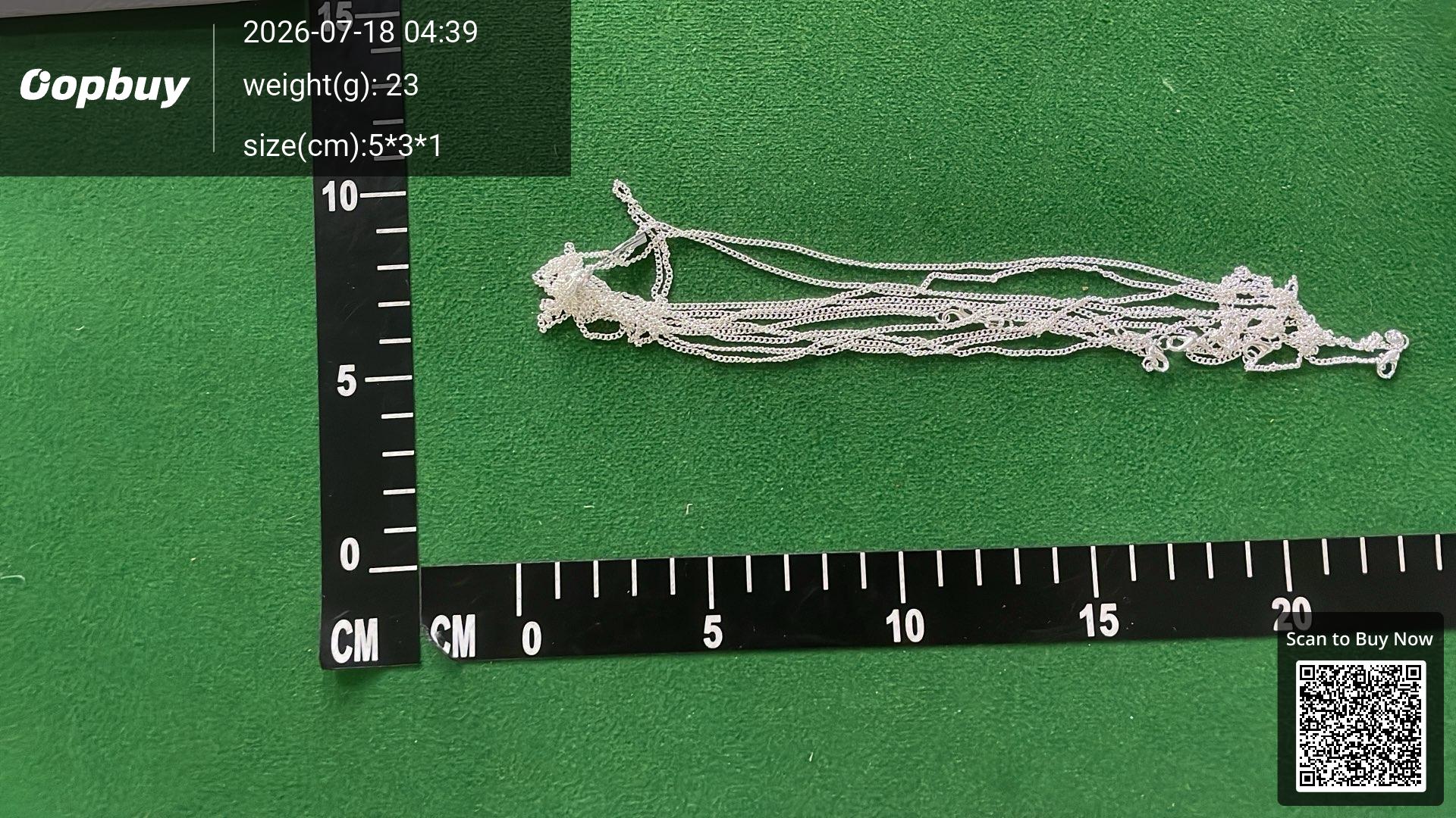 Foto QC 2 de Unbranded Necklace Silver Plated Silver