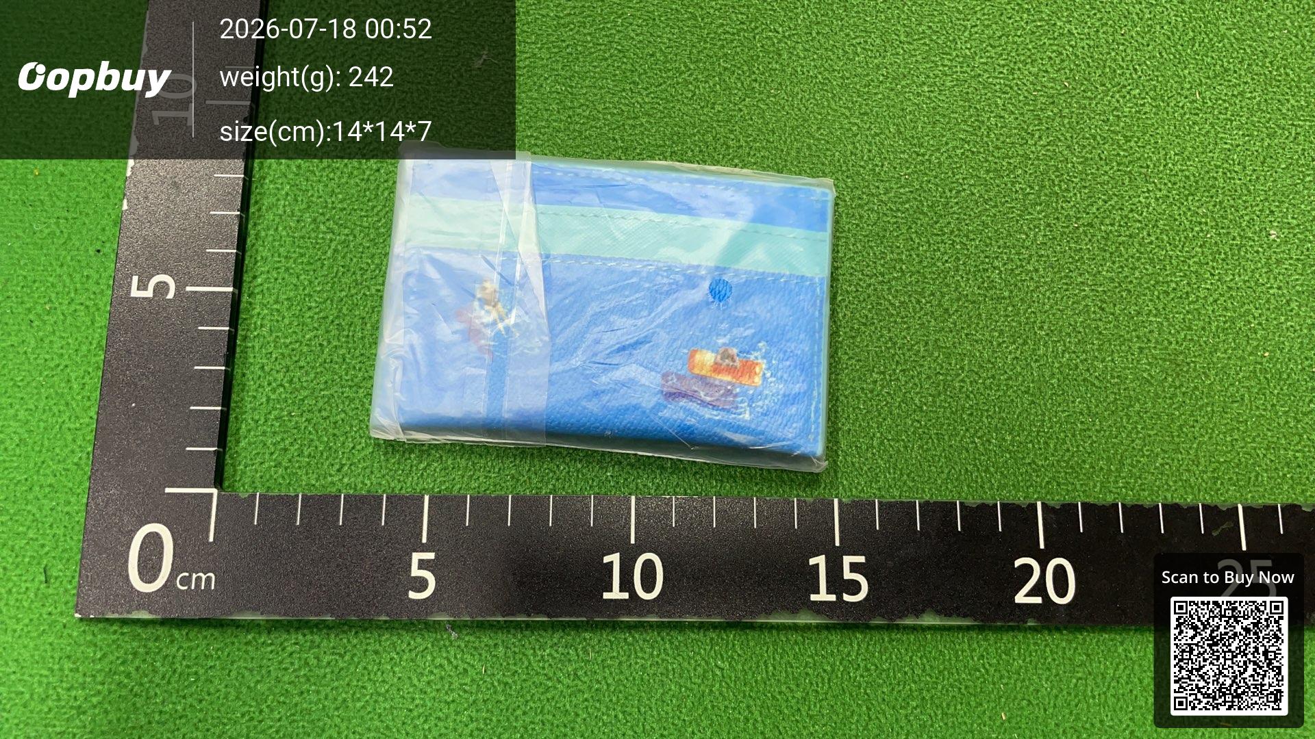 Foto QC 7 de Louis Vuitton Swim Double Card Holder Monogram Other Canvas Blue Lagoon