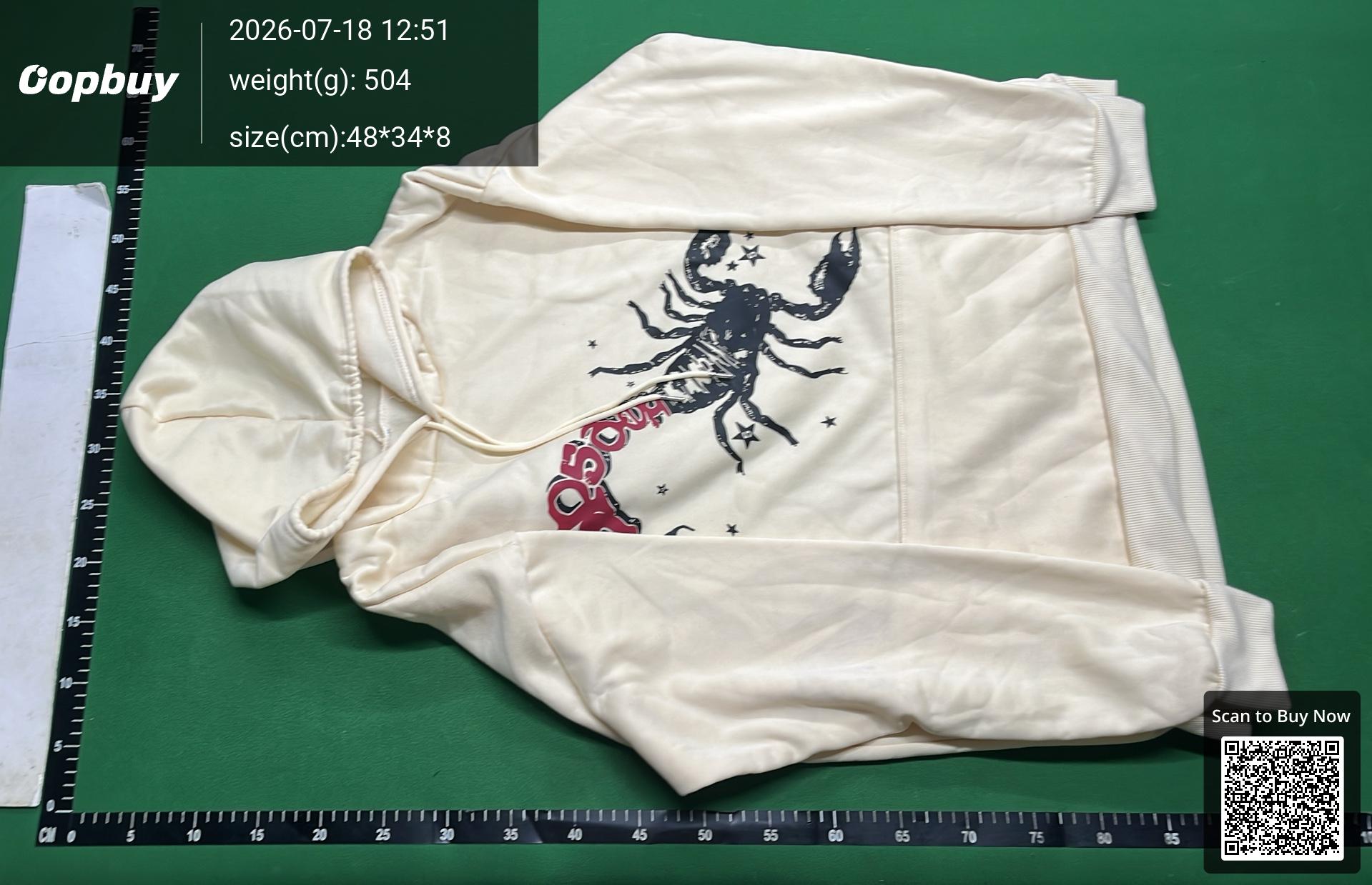 Foto QC 7 de Sp5der Young Thug 555555 Sweater Puff Print Brown