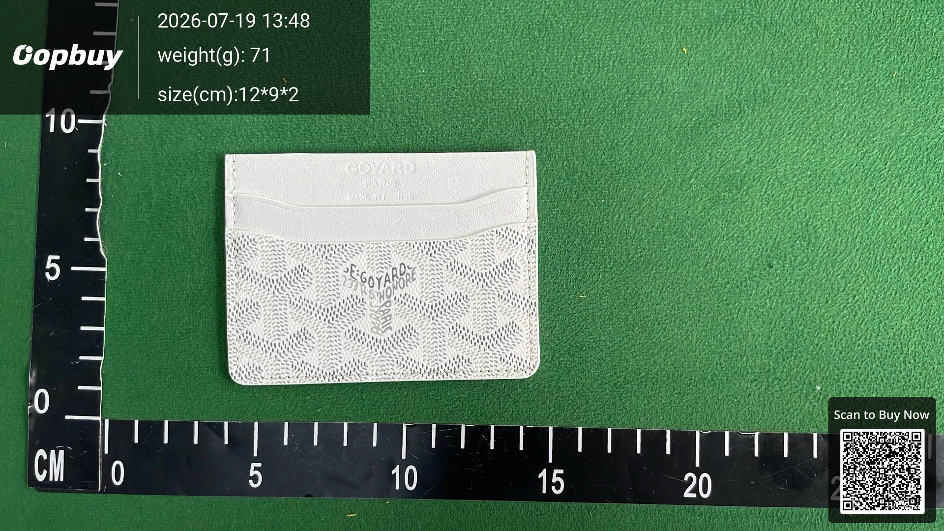 Foto QC 7 de Goyard Saint Sulpice Card Holder Goyardine Green