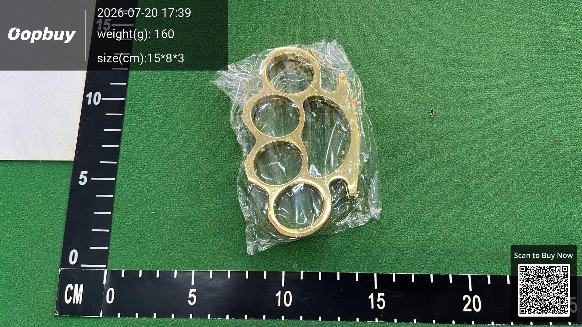 Foto QC 3 de Other Four-Finger Knuckle Duster Thickened Ancient Bronze Zinc Alloy Tool