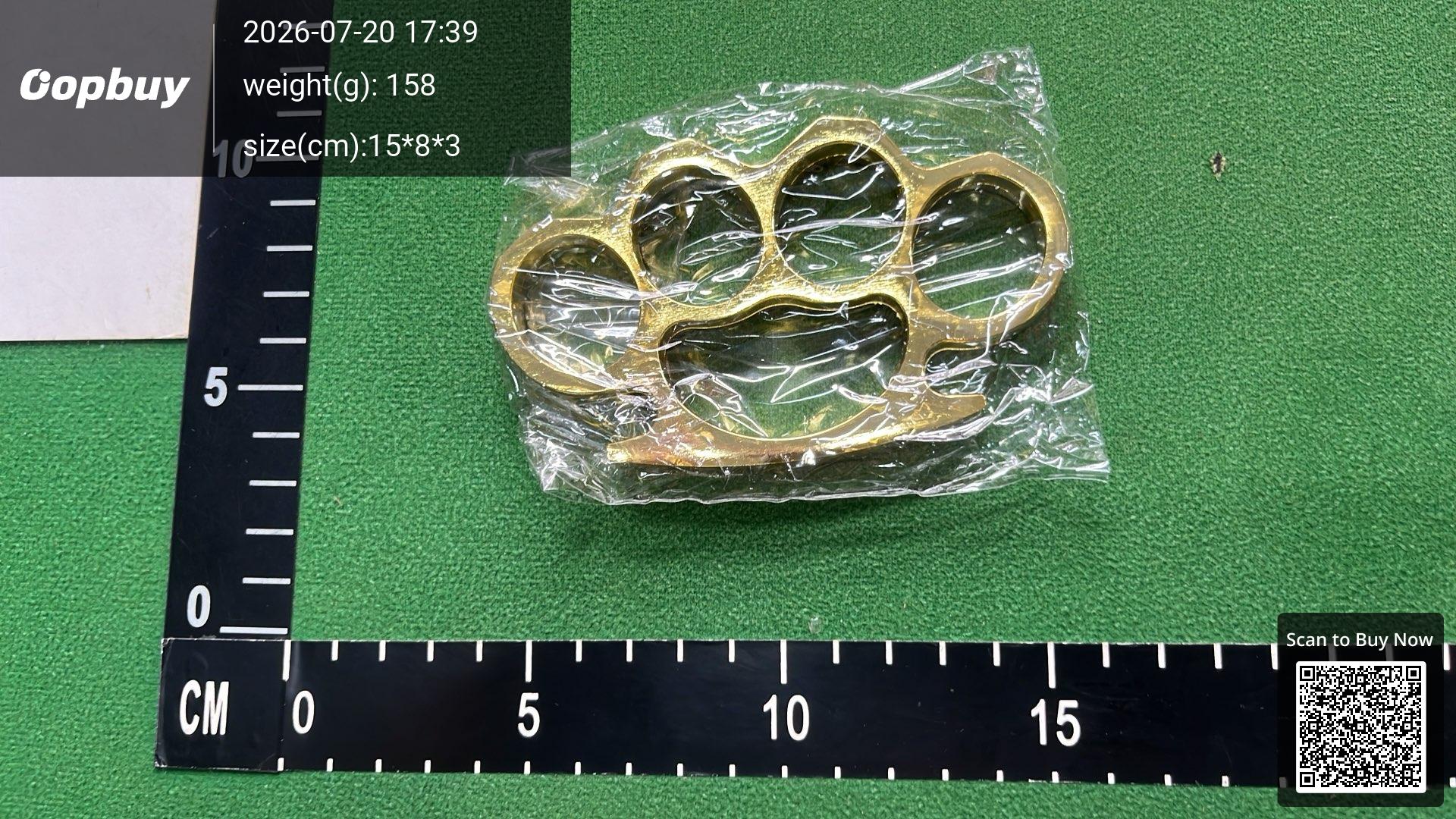 Foto QC 5 de Other Four-Finger Knuckle Duster Thickened Ancient Bronze Zinc Alloy Tool