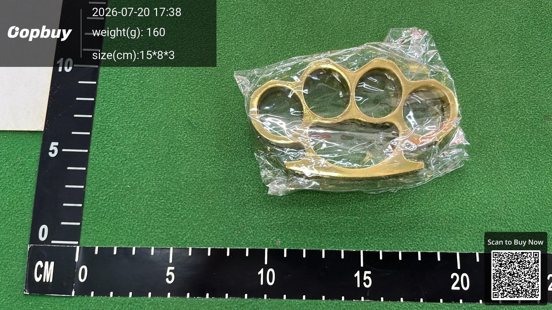 Foto QC 2 de Other Four-Finger Knuckle Duster Thickened Ancient Bronze Zinc Alloy Tool