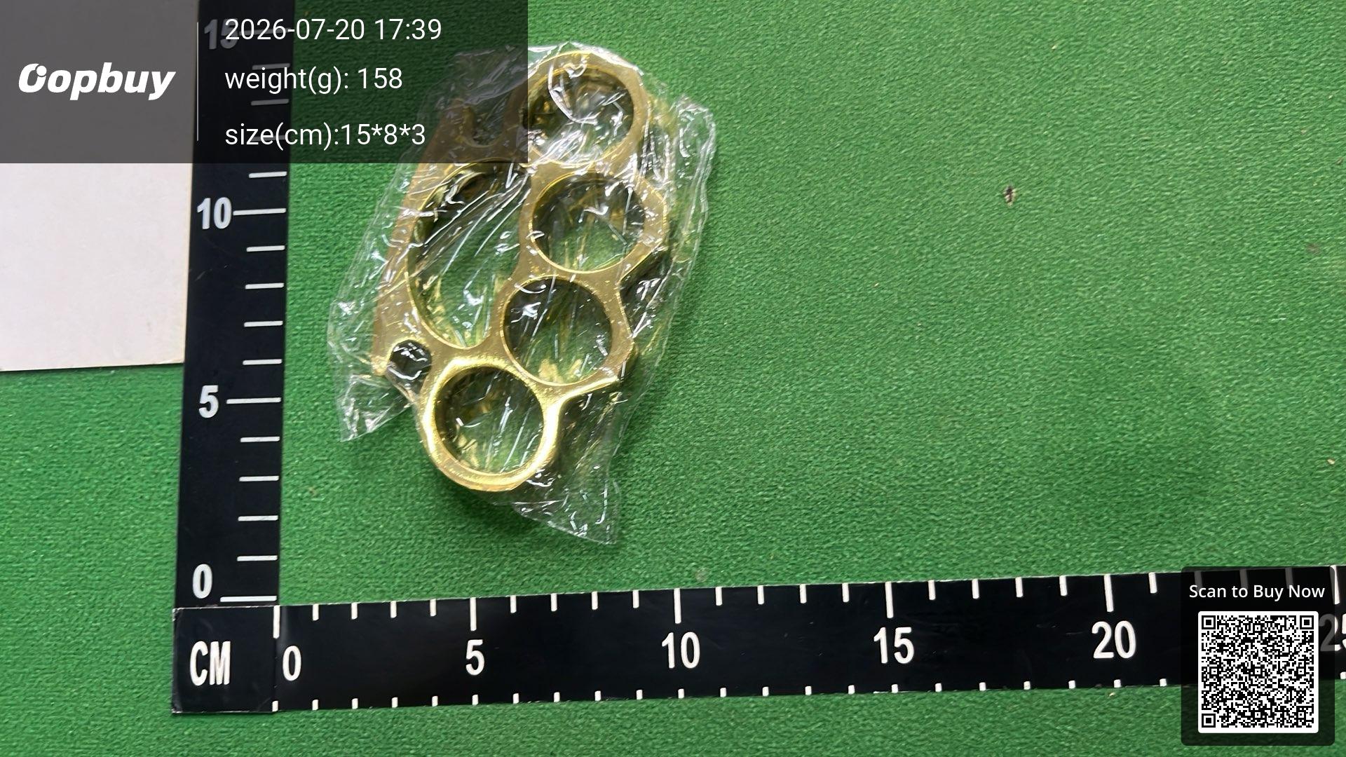 Foto QC 6 de Other Four-Finger Knuckle Duster Thickened Ancient Bronze Zinc Alloy Tool