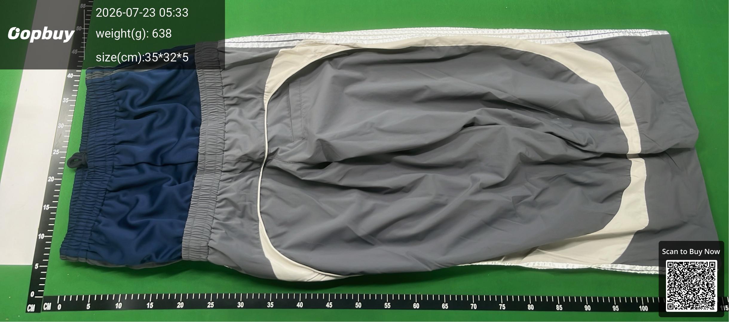 Foto QC 7 de Balenciaga Loop Sports Icon Sweatpants Fake Two-Piece Striped Black Blue