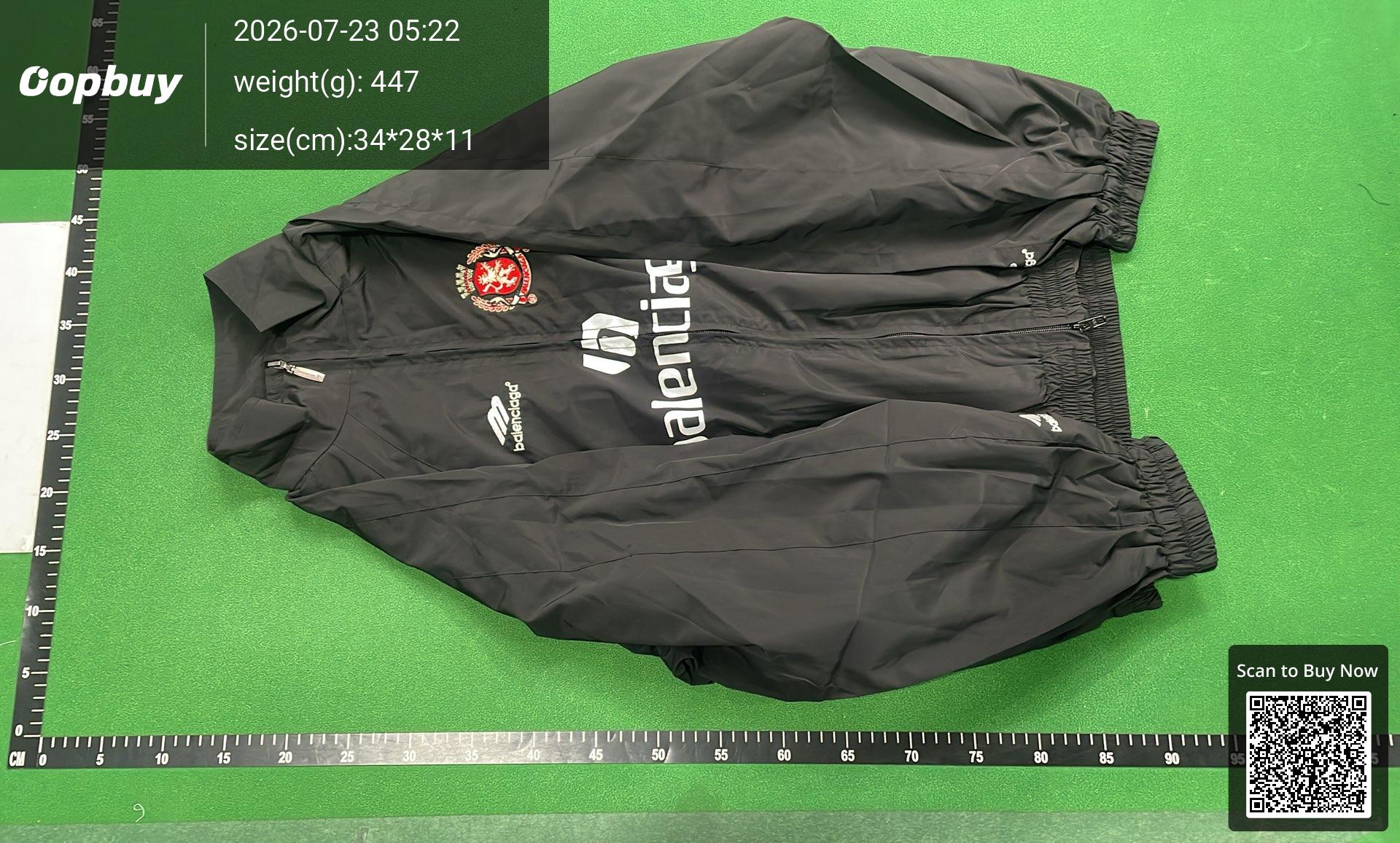 Foto QC 2 de Balenciaga Pants Nylon Crest Black