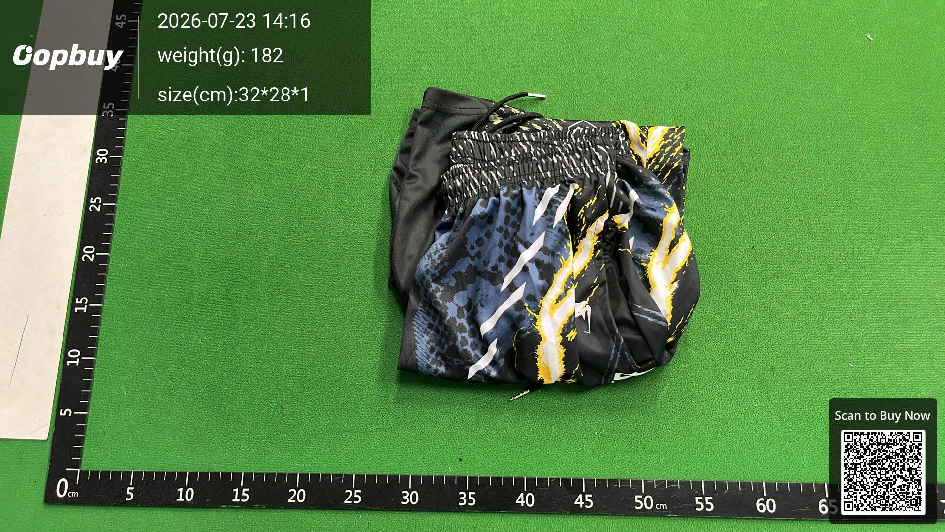 Foto QC 4 de Other UFC 3D Digital Print Shorts Black Yellow